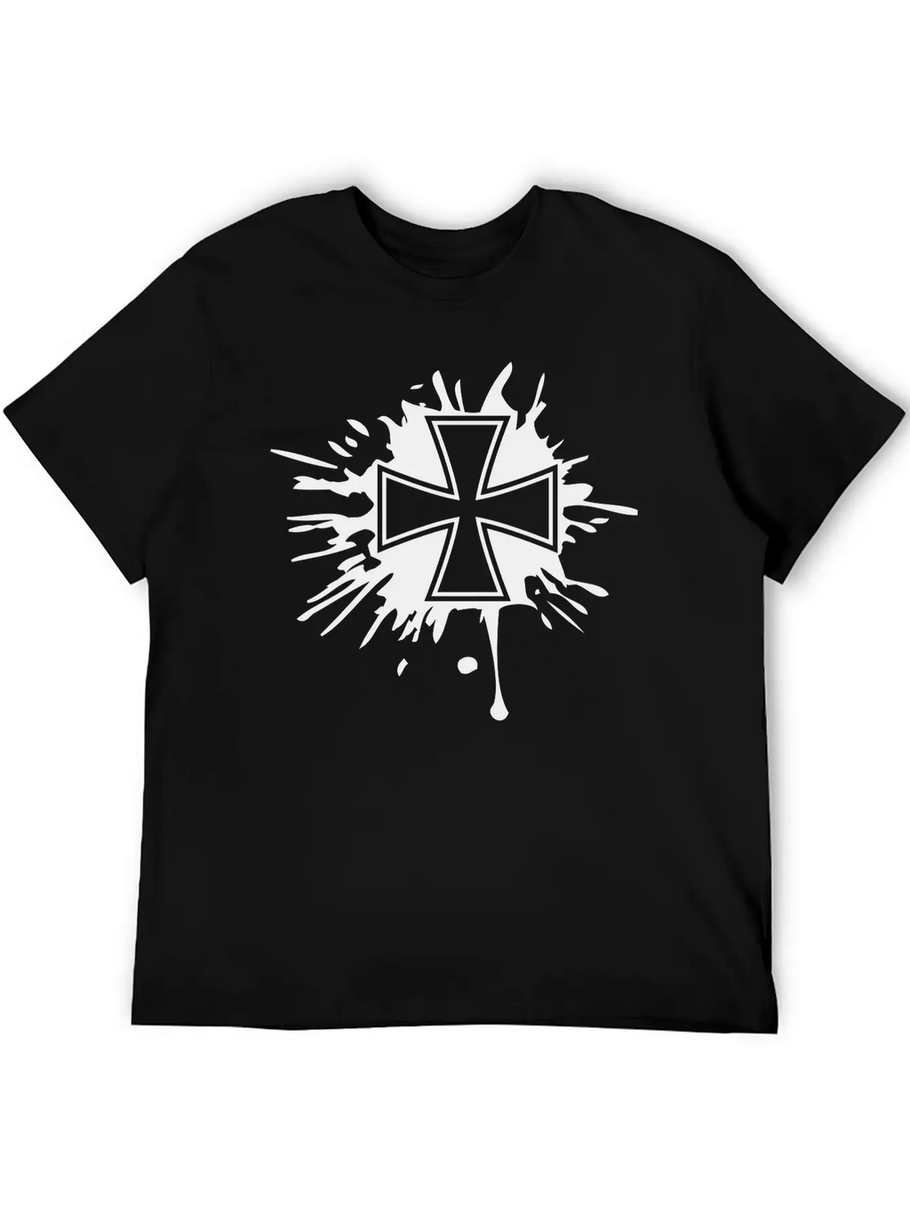 Drops Graffiti Brushstrokes Melting Germany Flag S Breathable Soft Cotton T-Shirt – Timeless Casual Look