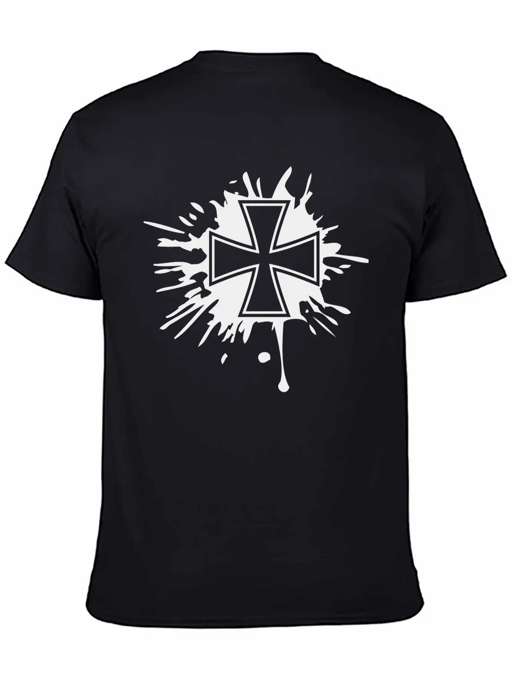 Drops Graffiti Brushstrokes Melting Germany Flag S Breathable Soft Cotton T-Shirt – Timeless Casual Look