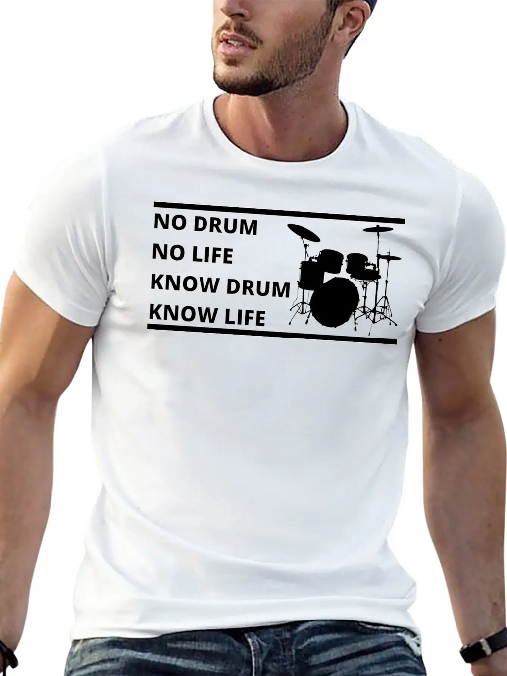 Drum, Drummer, Gift For Drummer Stylish Everyday T-Shirt – Unisex Basic Cotton Tee