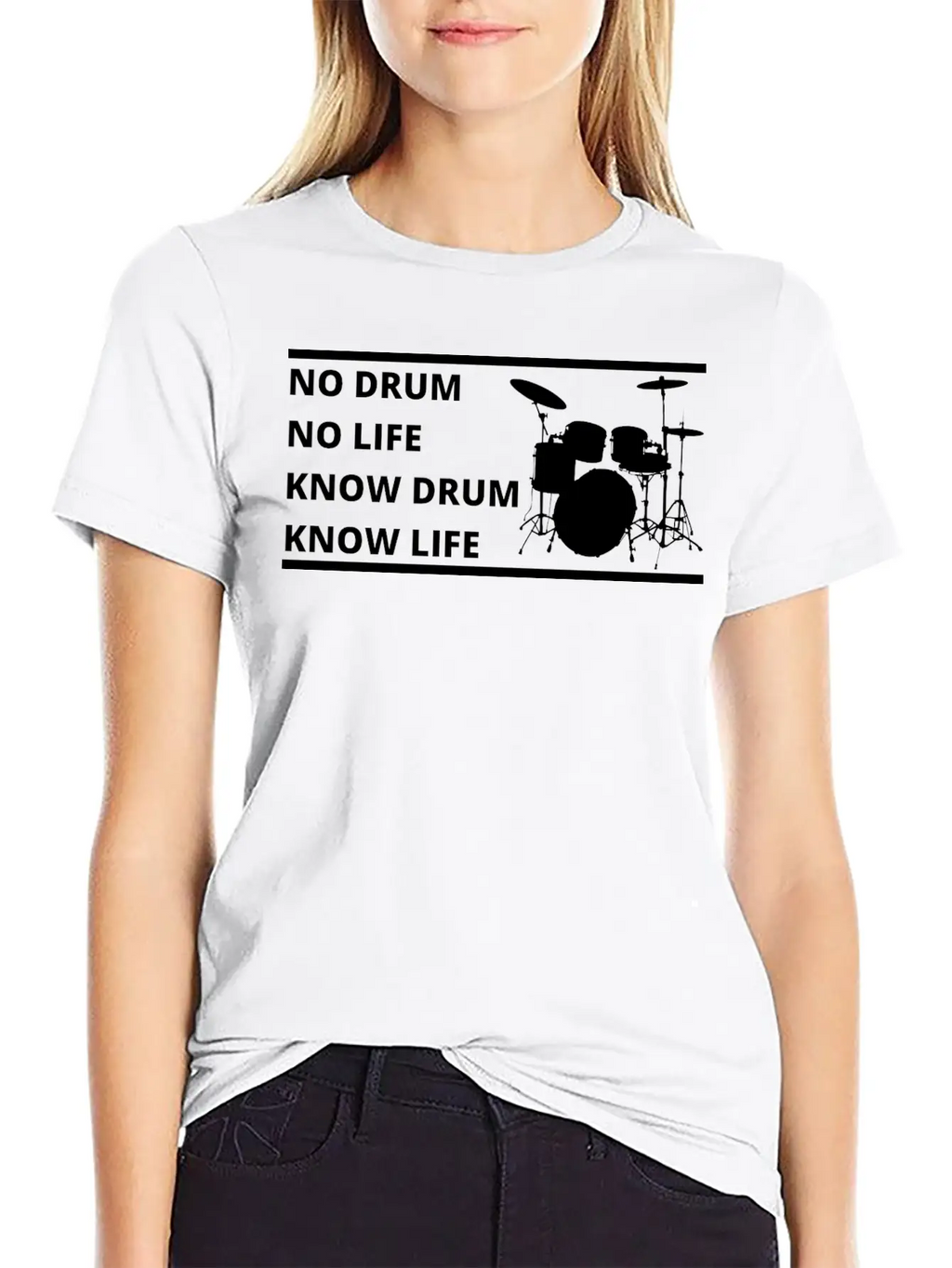 Drum, Drummer, Gift For Drummer Stylish Everyday T-Shirt – Unisex Basic Cotton Tee