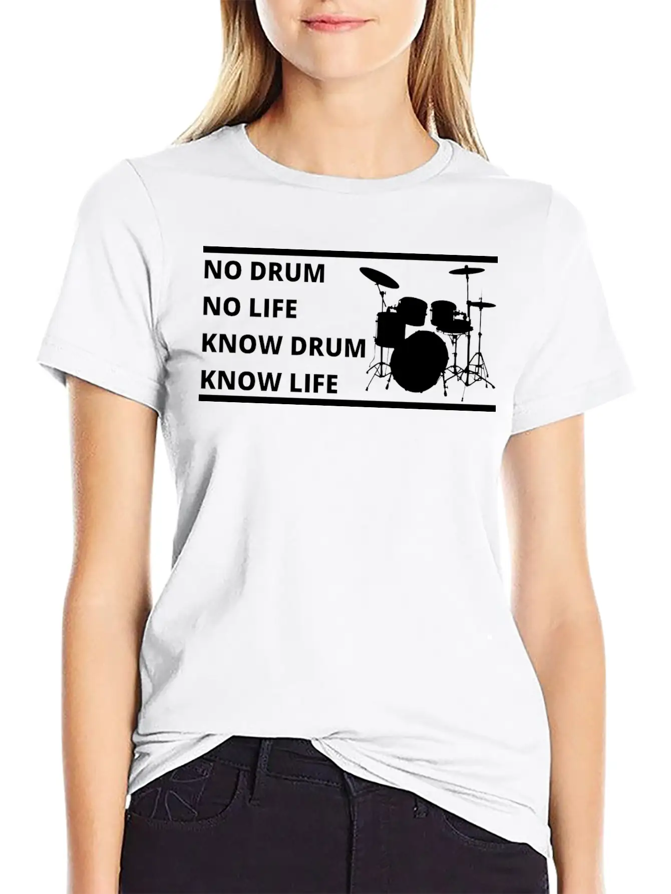 Drum, Drummer, Gift For Drummer Stylish Everyday T-Shirt – Unisex Basic Cotton Tee