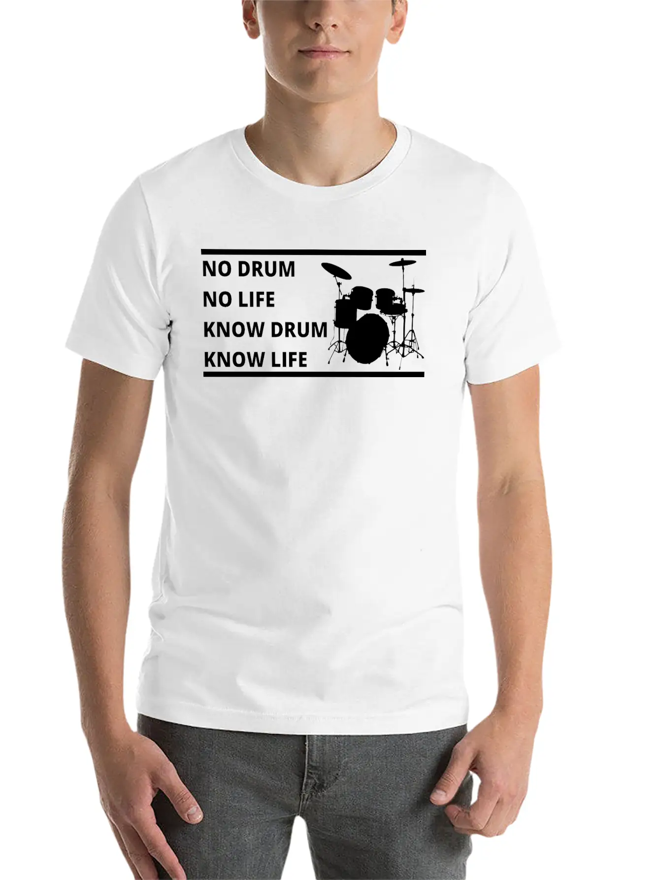 Drum, Drummer, Gift For Drummer Stylish Everyday T-Shirt – Unisex Basic Cotton Tee