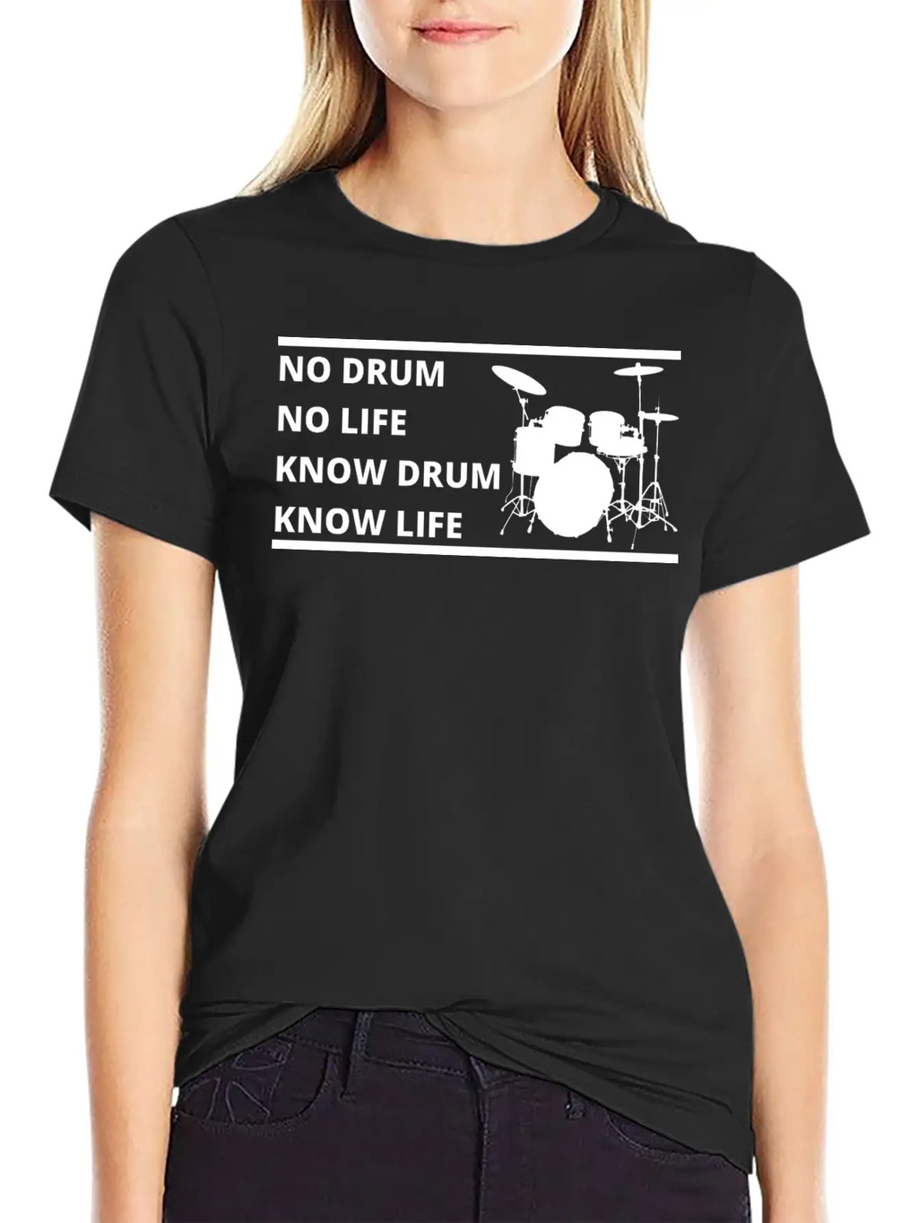 Drum, Drummer, Gift For Drummer Stylish Everyday T-Shirt – Unisex Basic Cotton Tee