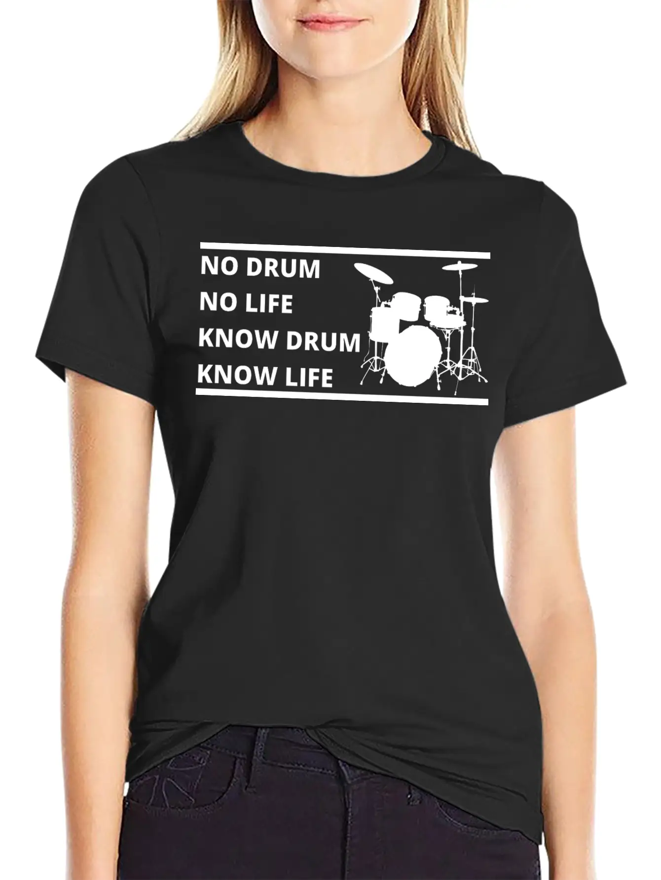 Drum, Drummer, Gift For Drummer Stylish Everyday T-Shirt – Unisex Basic Cotton Tee