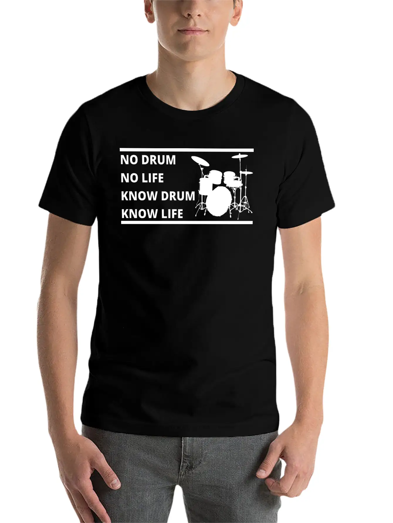 Drum, Drummer, Gift For Drummer Stylish Everyday T-Shirt – Unisex Basic Cotton Tee