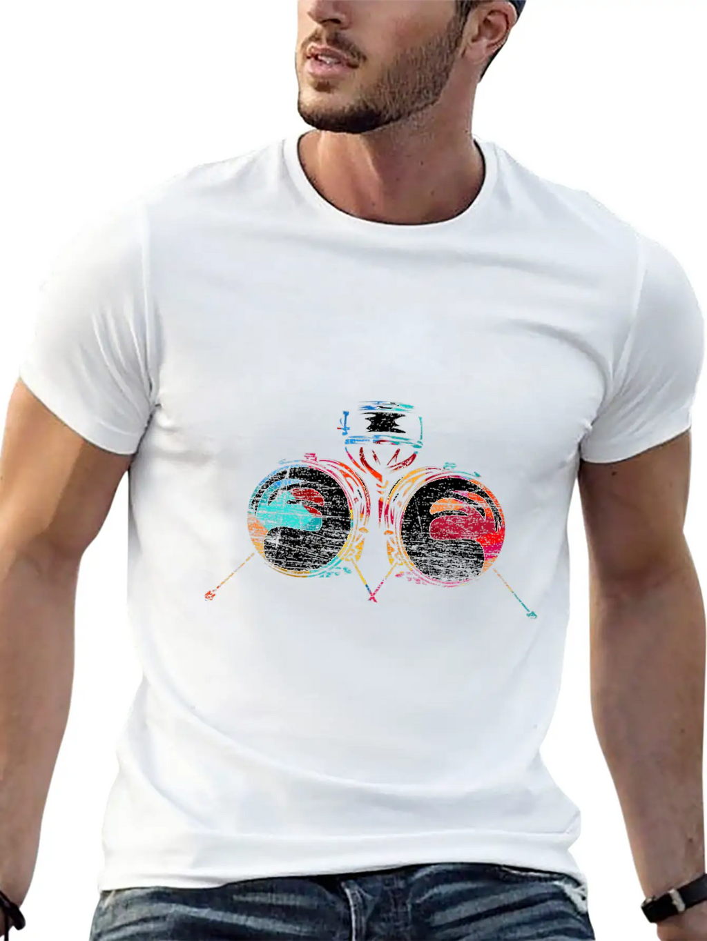 Drum N Bass Breathable Soft Cotton T-Shirt – Timeless Casual Look