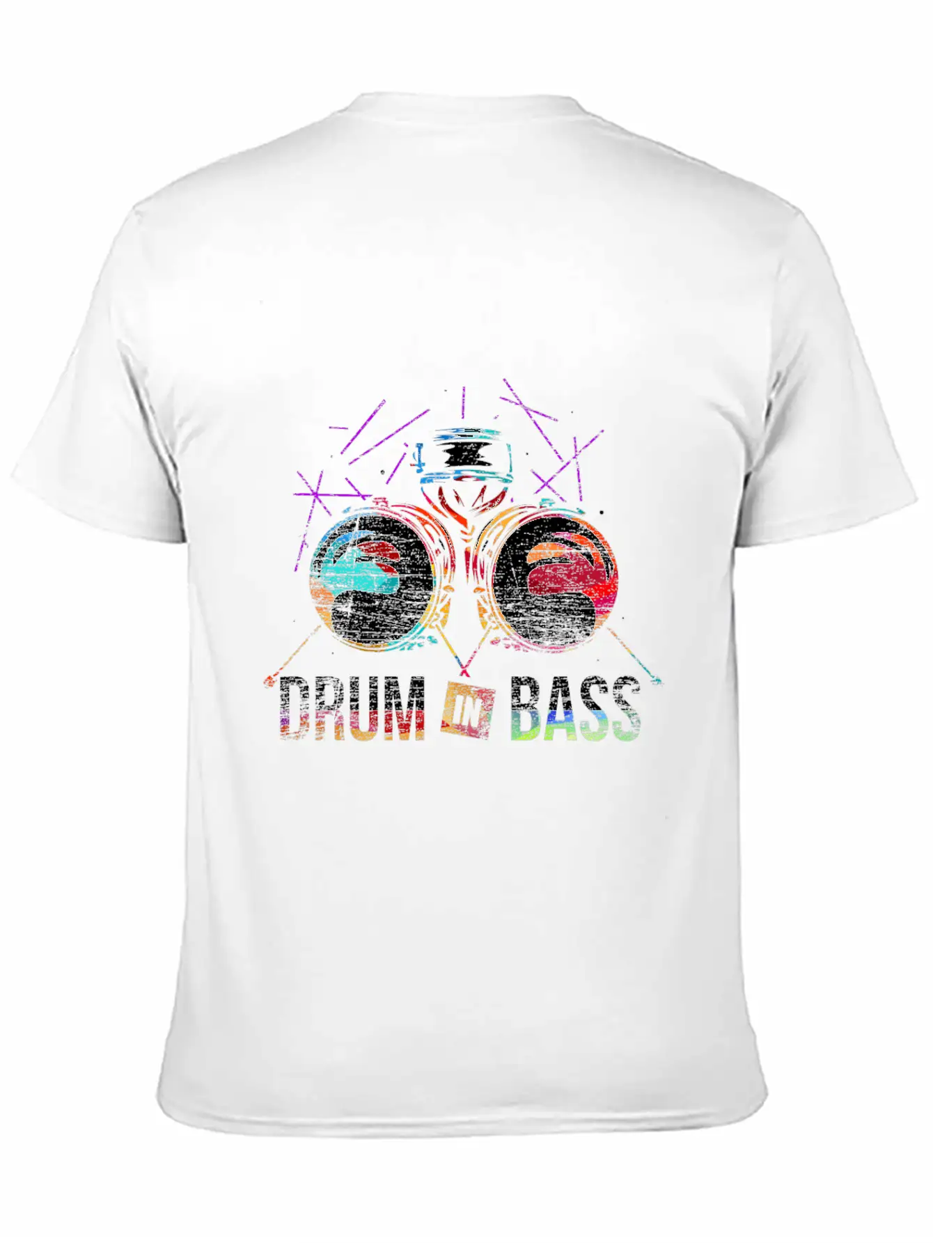 Drum N Bass Gift Casual Graphic T-Shirt – Simple And Comfortable Daily Wear