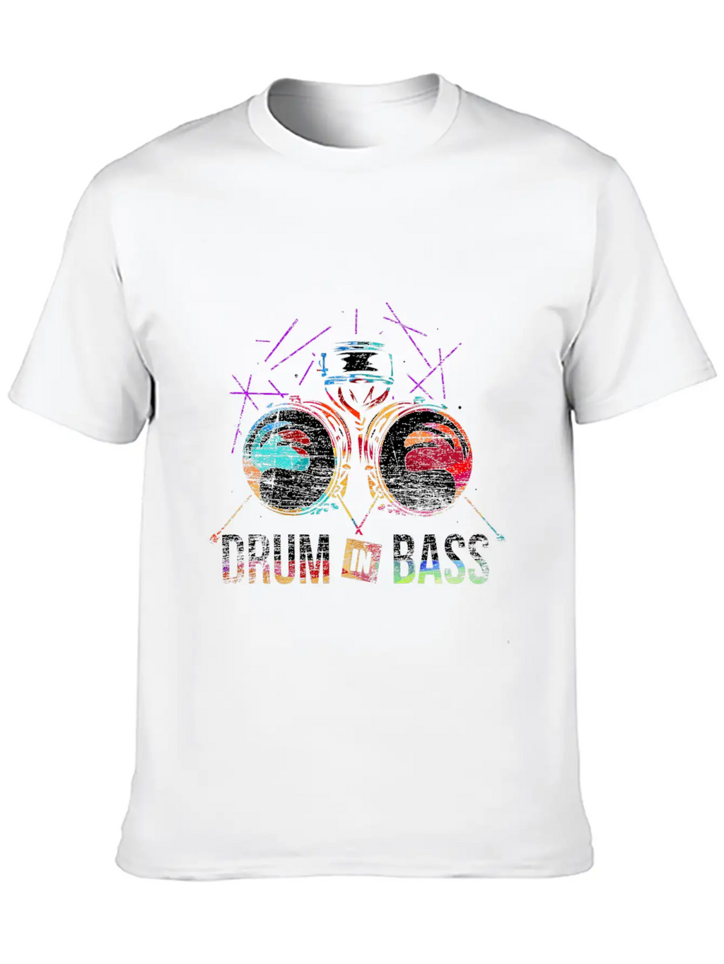 Drum N Bass Gift Casual Graphic T-Shirt – Simple And Comfortable Daily Wear