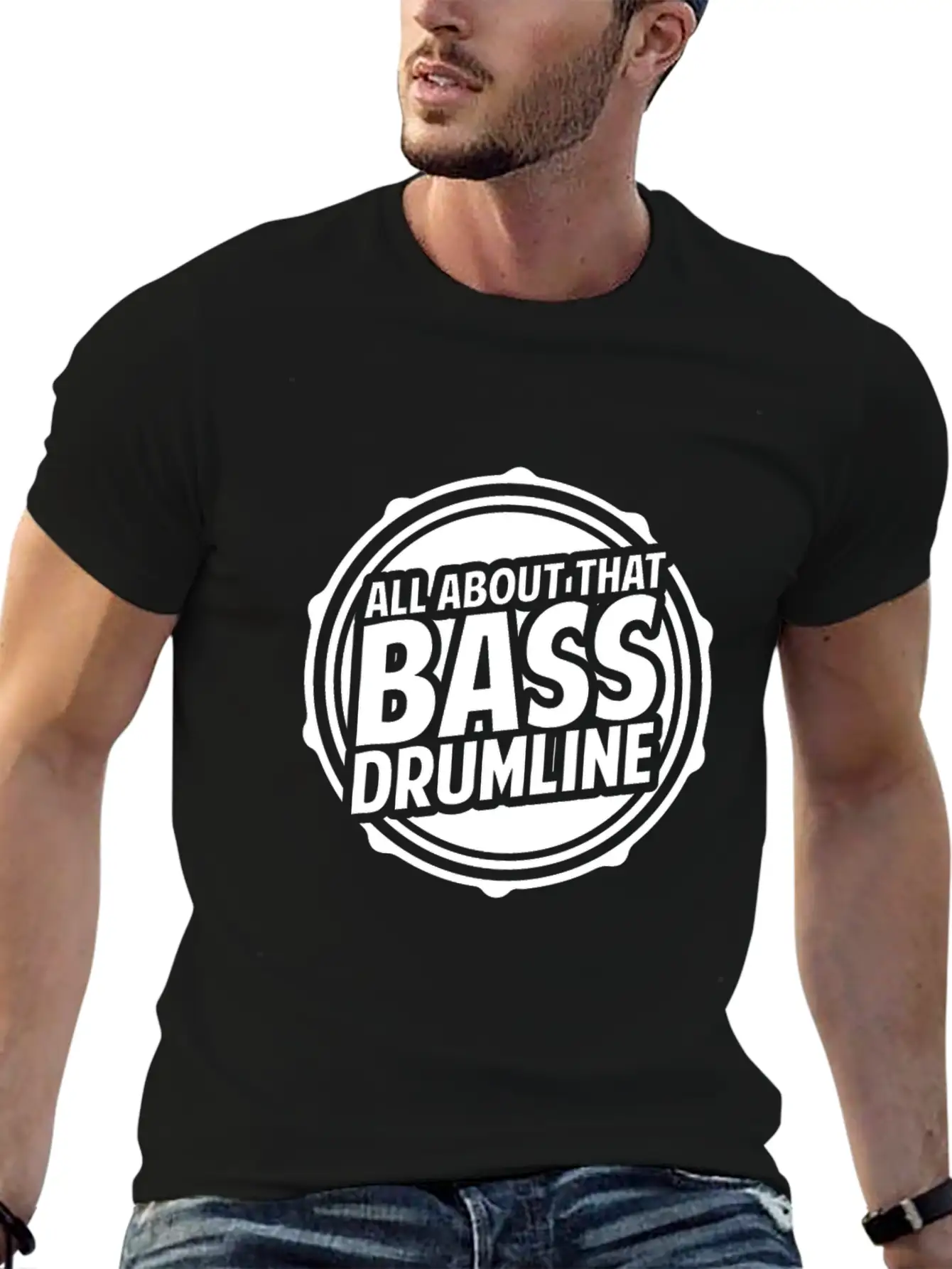 Drumline Drums Drumming Marching Band Drummer Gift Stylish Everyday T-Shirt – Unisex Basic Cotton Tee