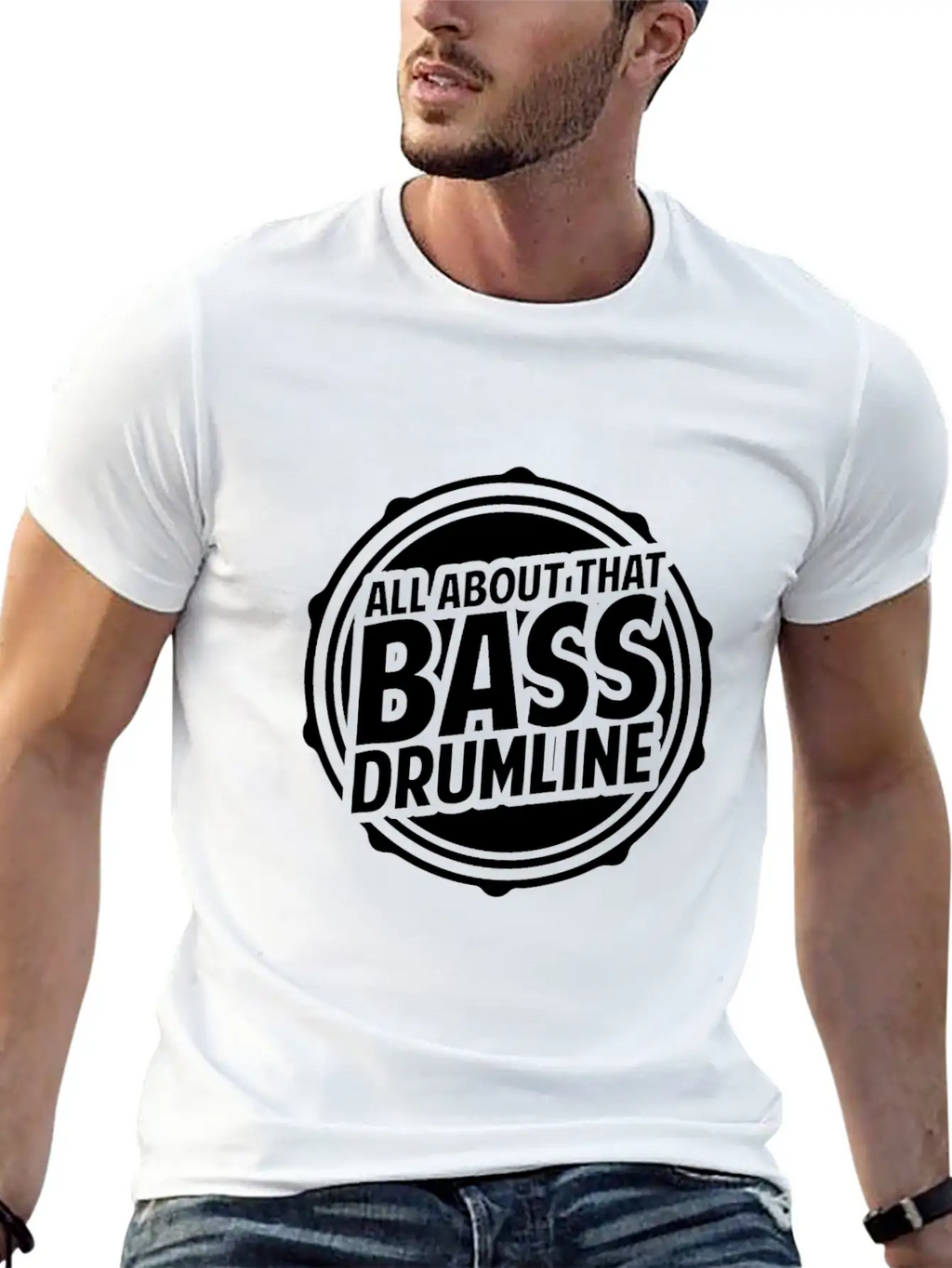 Drumline Drums Drumming Marching Band Drummer Gift Stylish Everyday T-Shirt – Unisex Basic Cotton Tee