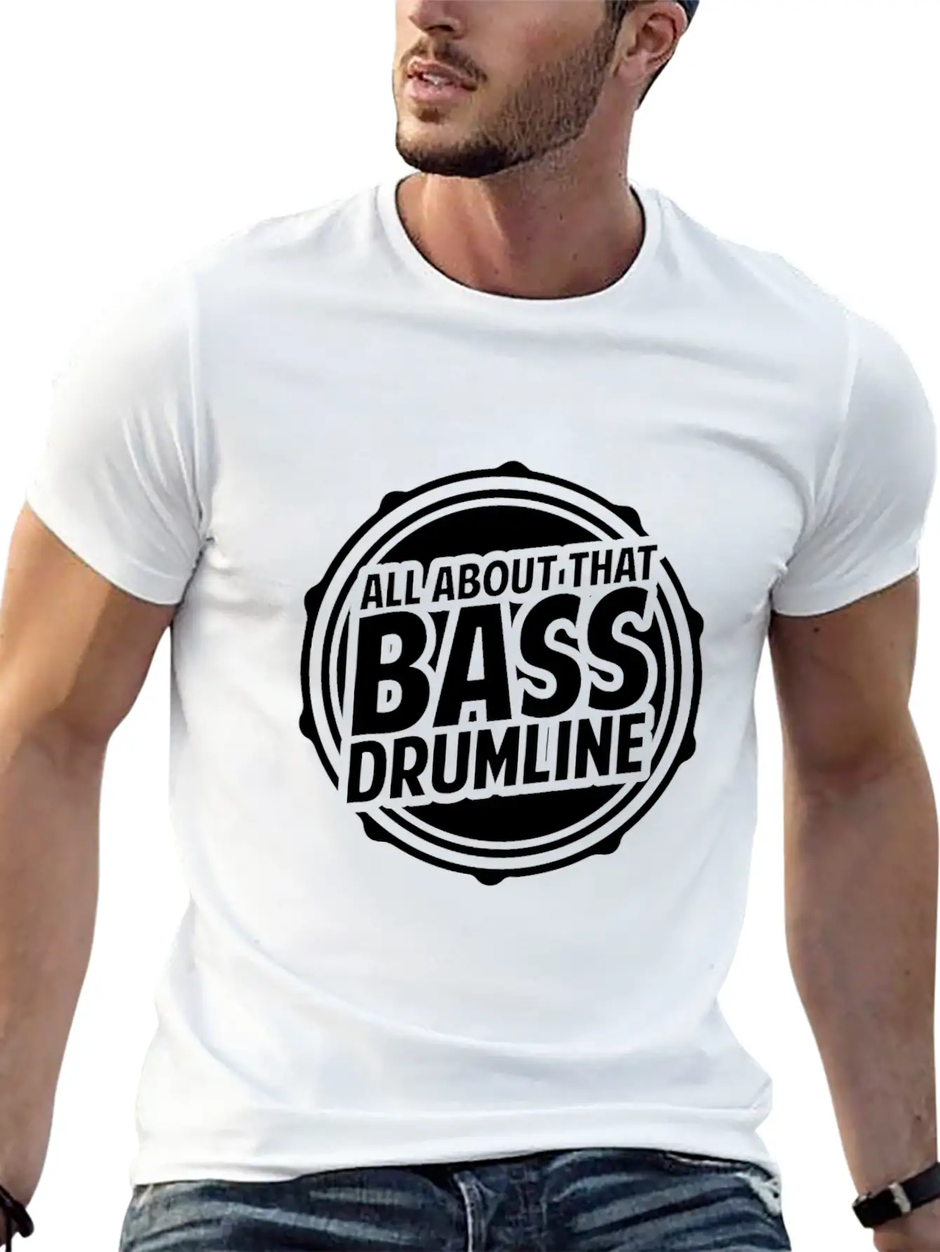 Drumline Drums Drumming Marching Band Drummer Gift Stylish Everyday T-Shirt – Unisex Basic Cotton Tee