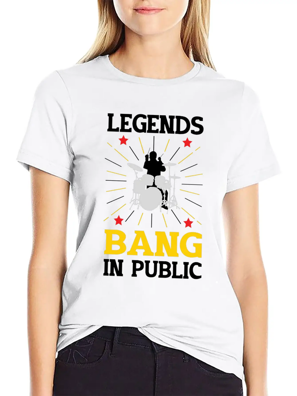 Drummer Drumming Drums Drumset Gift Drum Drumset Casual Graphic T-Shirt – Simple And Comfortable Daily Wear