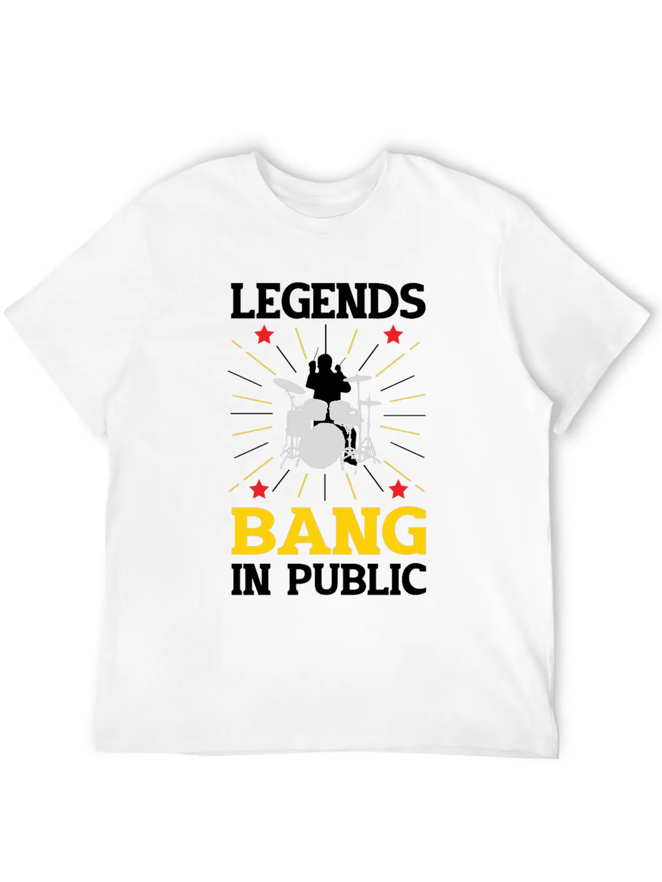 Drummer Drumming Drums Drumset Gift Drum Drumset Casual Graphic T-Shirt – Simple And Comfortable Daily Wear