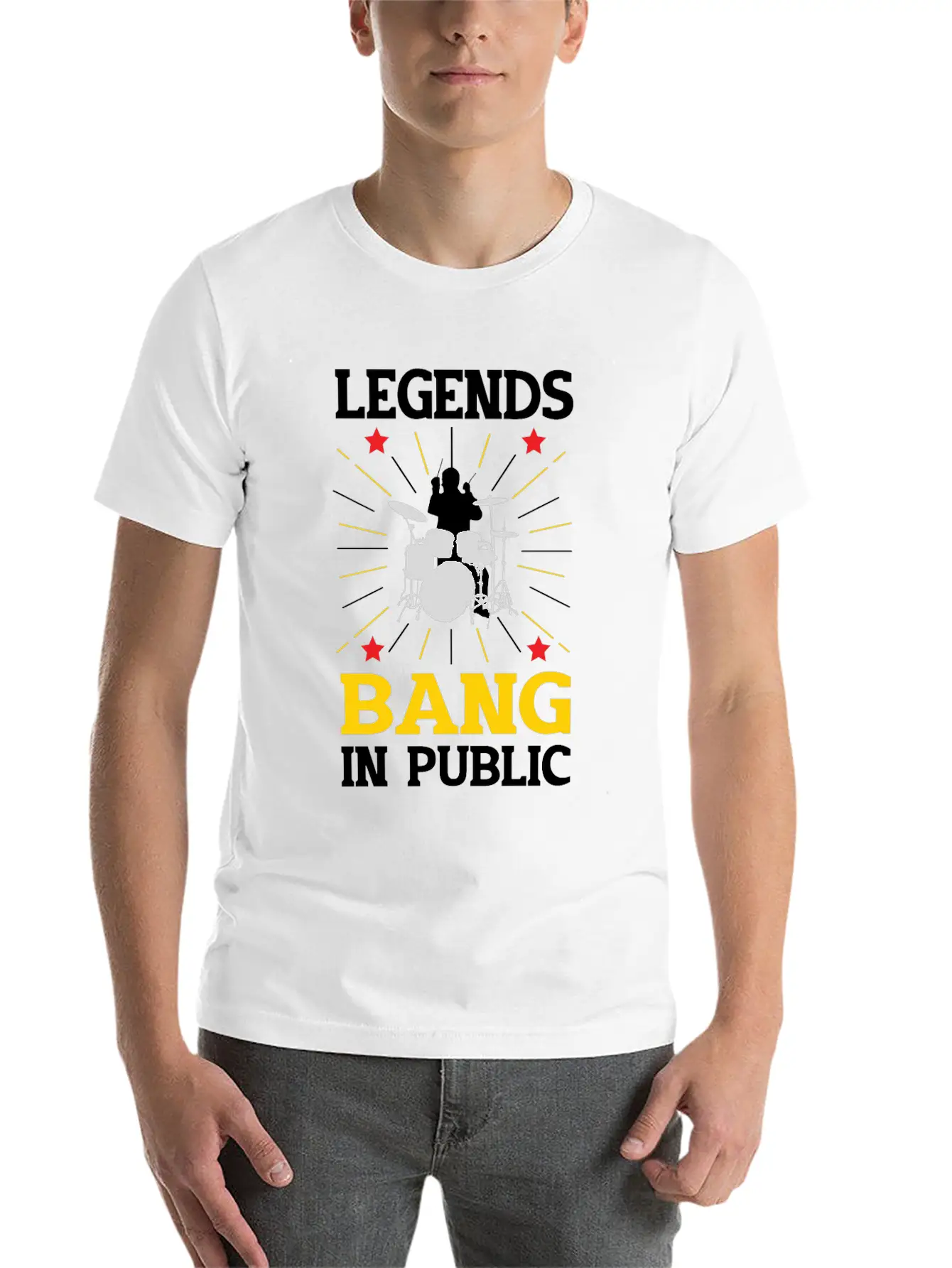 Drummer Drumming Drums Drumset Gift Drum Drumset Casual Graphic T-Shirt – Simple And Comfortable Daily Wear