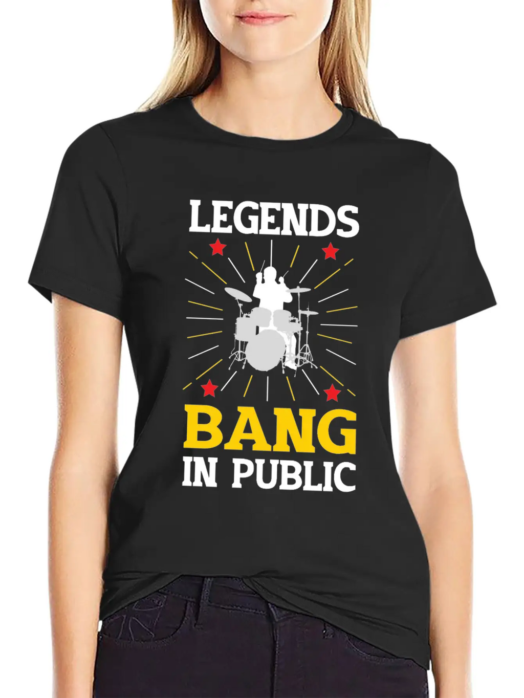 Drummer Drumming Drums Drumset Gift Drum Drumset Casual Graphic T-Shirt – Simple And Comfortable Daily Wear
