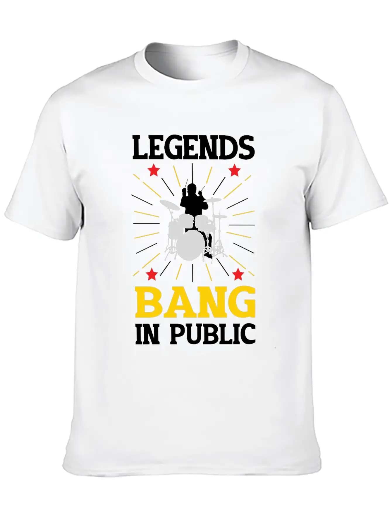 Drummer Drumming Drums Drumset Gift Drum Drumset Casual Graphic T-Shirt – Simple And Comfortable Daily Wear
