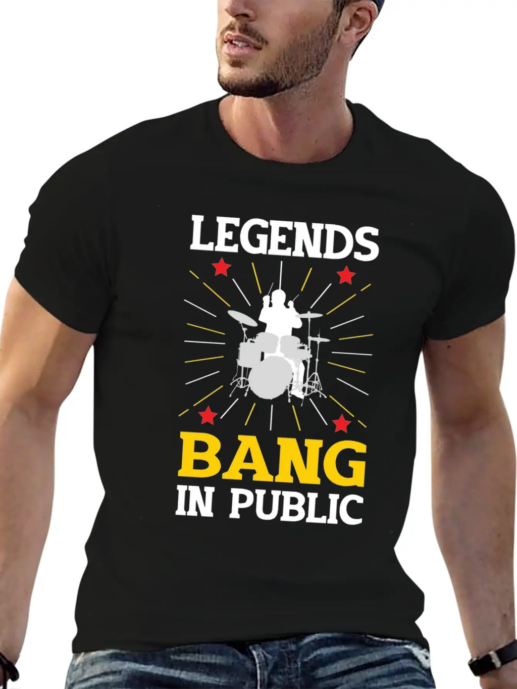 Drummer Drumming Drums Drumset Gift Drum Drumset Casual Graphic T-Shirt – Simple And Comfortable Daily Wear