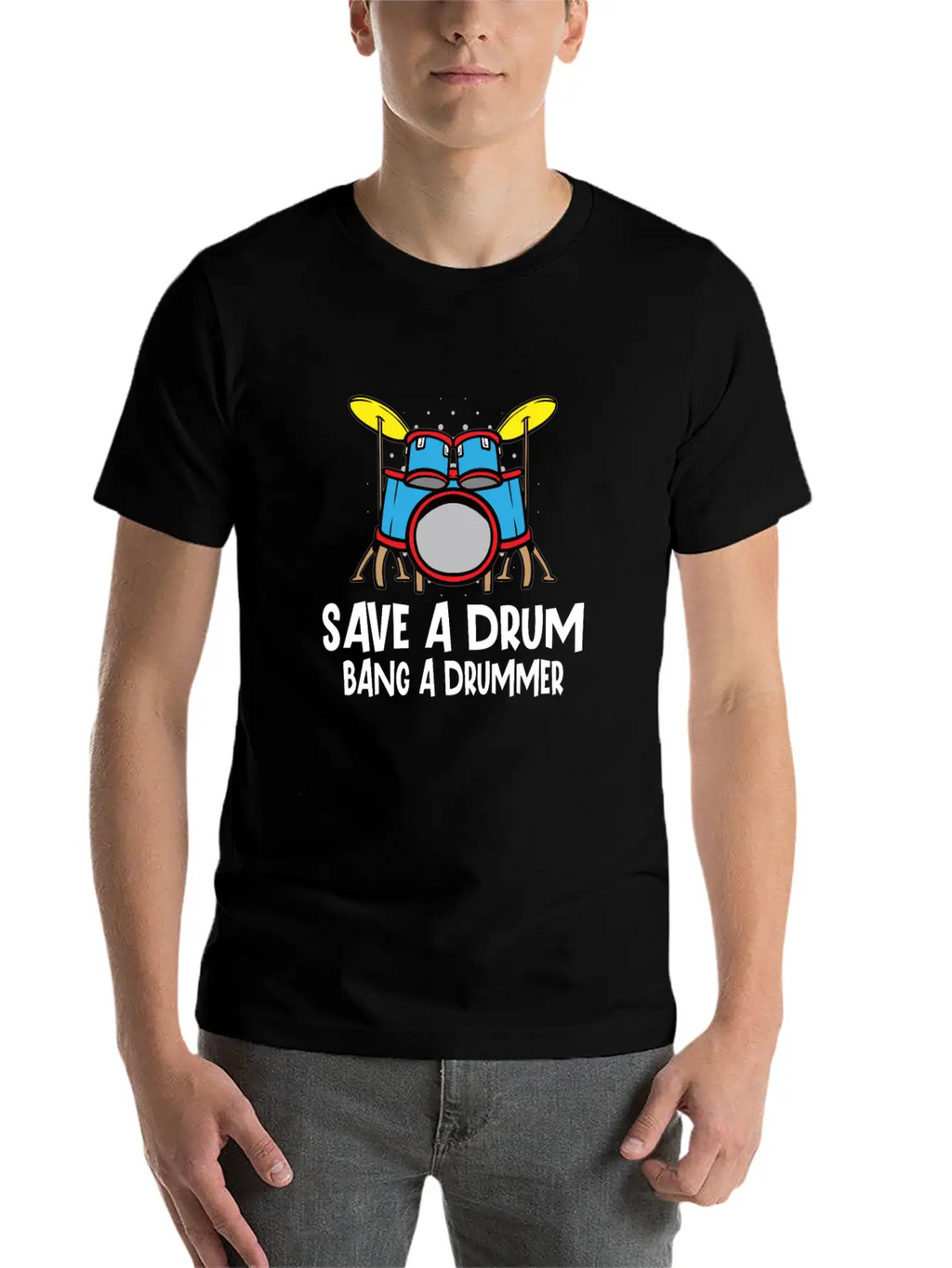 Drummer Drums Music Drum Set Drumming Essential Cotton Tee For Daily Outfits – Unisex Style