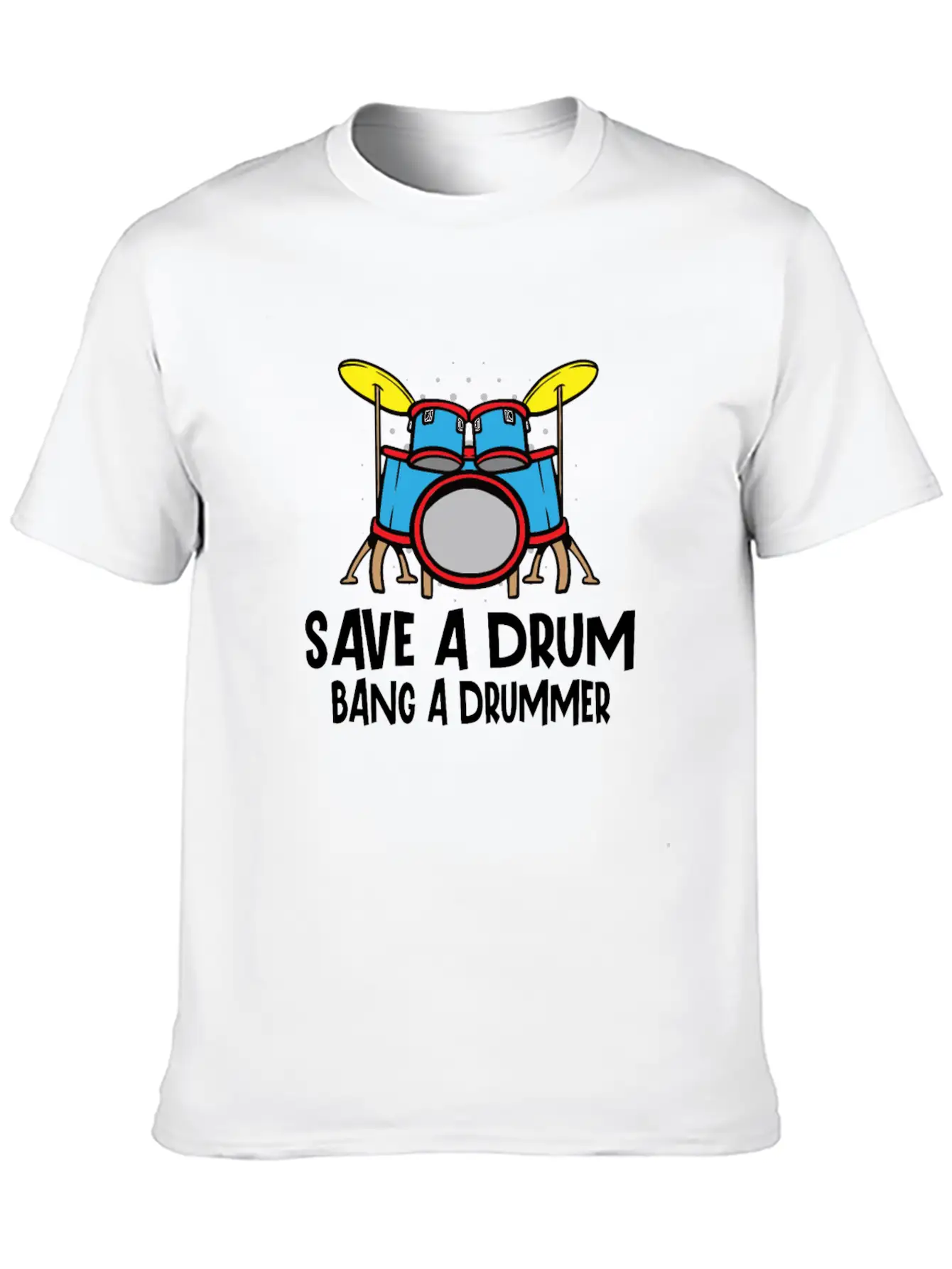 Drummer Drums Music Drum Set Drumming Essential Cotton Tee For Daily Outfits – Unisex Style