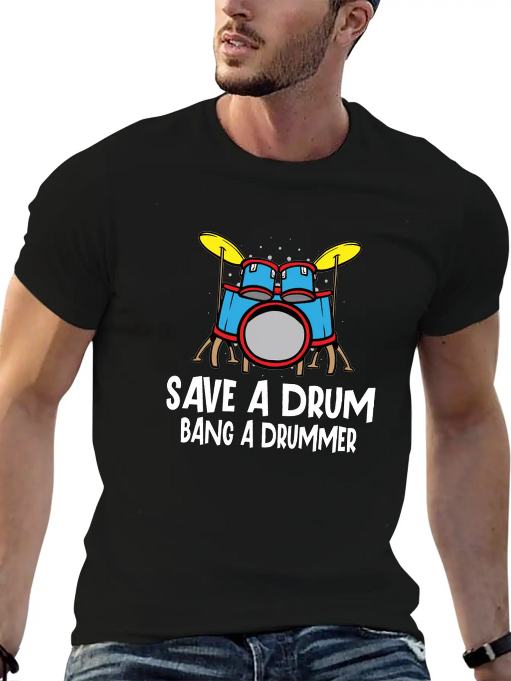 Drummer Drums Music Drum Set Drumming Essential Cotton Tee For Daily Outfits – Unisex Style