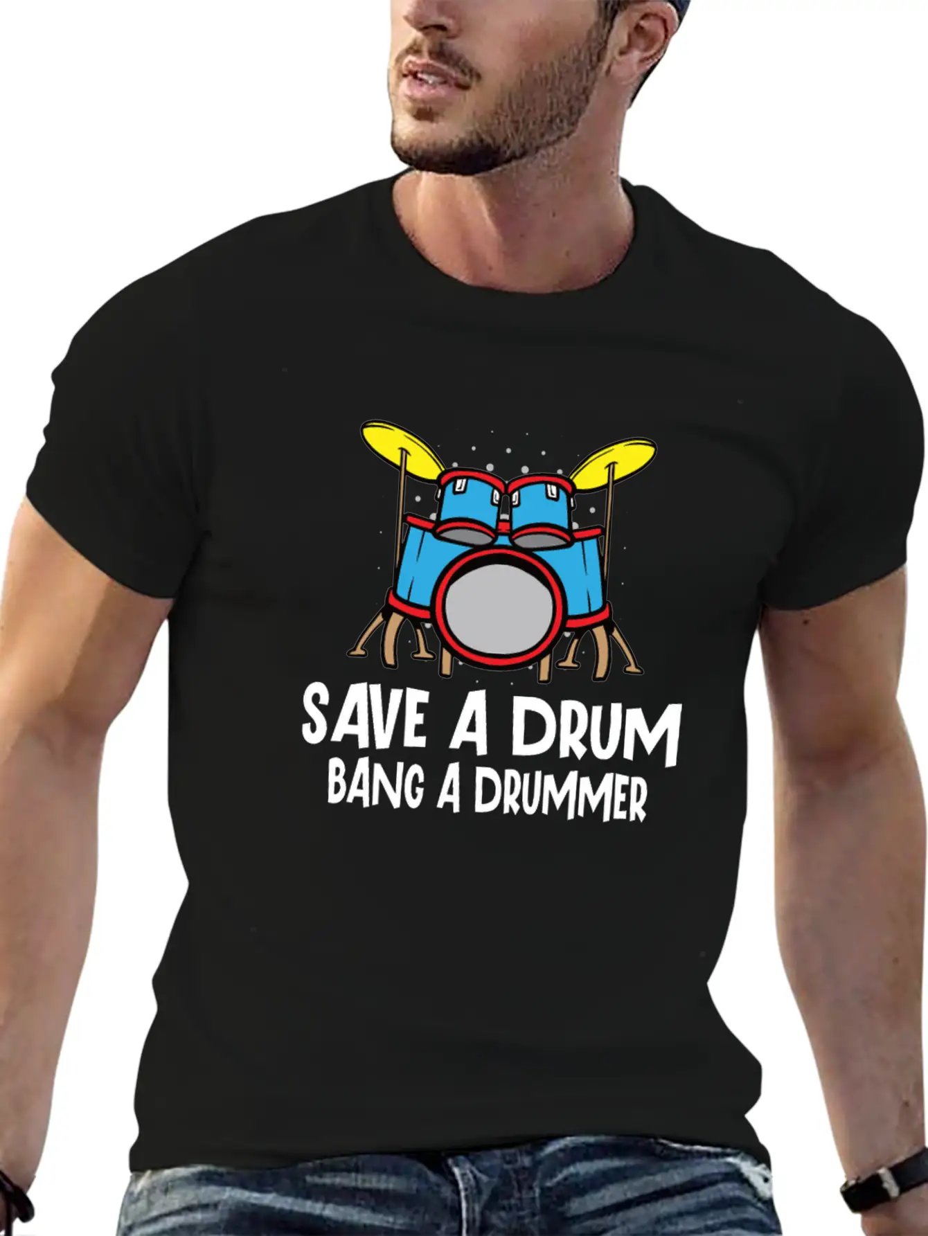 Drummer Drums Music Drum Set Drumming Essential Cotton Tee For Daily Outfits – Unisex Style