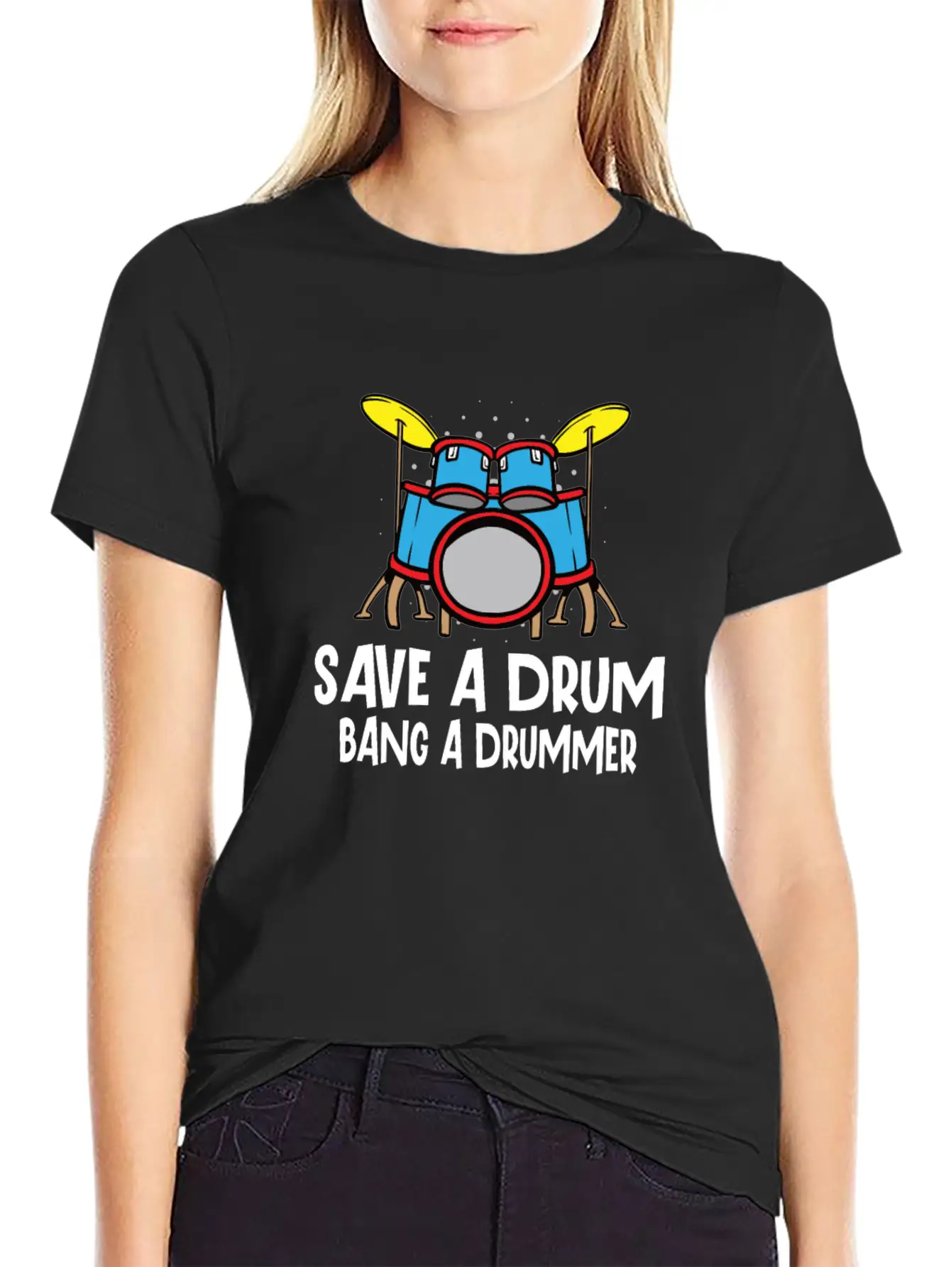 Drummer Drums Music Drum Set Drumming Essential Cotton Tee For Daily Outfits – Unisex Style