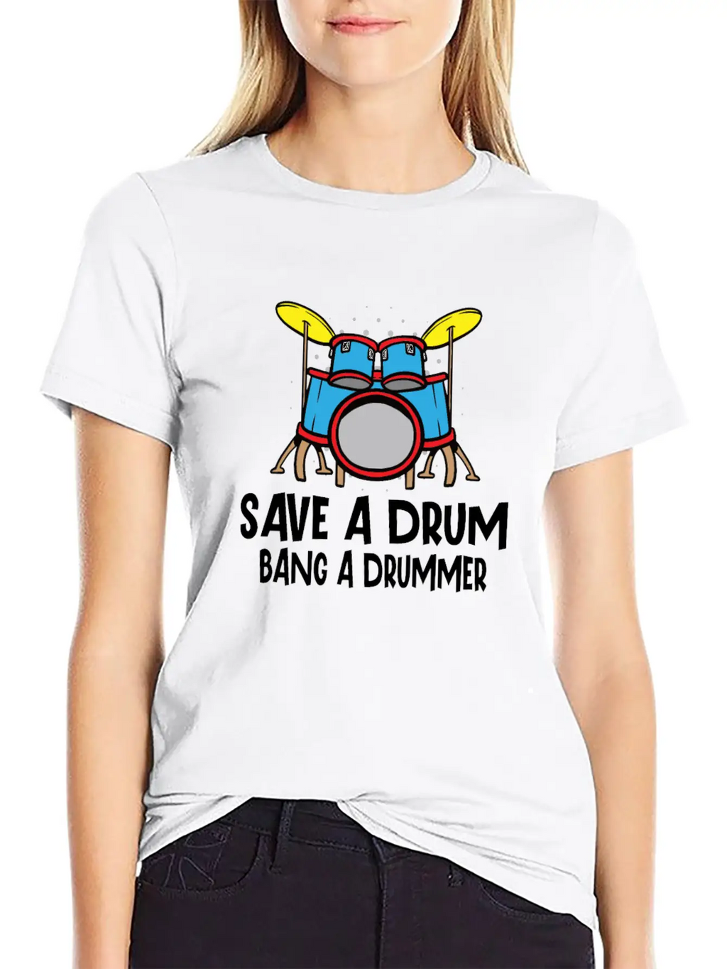 Drummer Drums Music Drum Set Drumming Essential Cotton Tee For Daily Outfits – Unisex Style