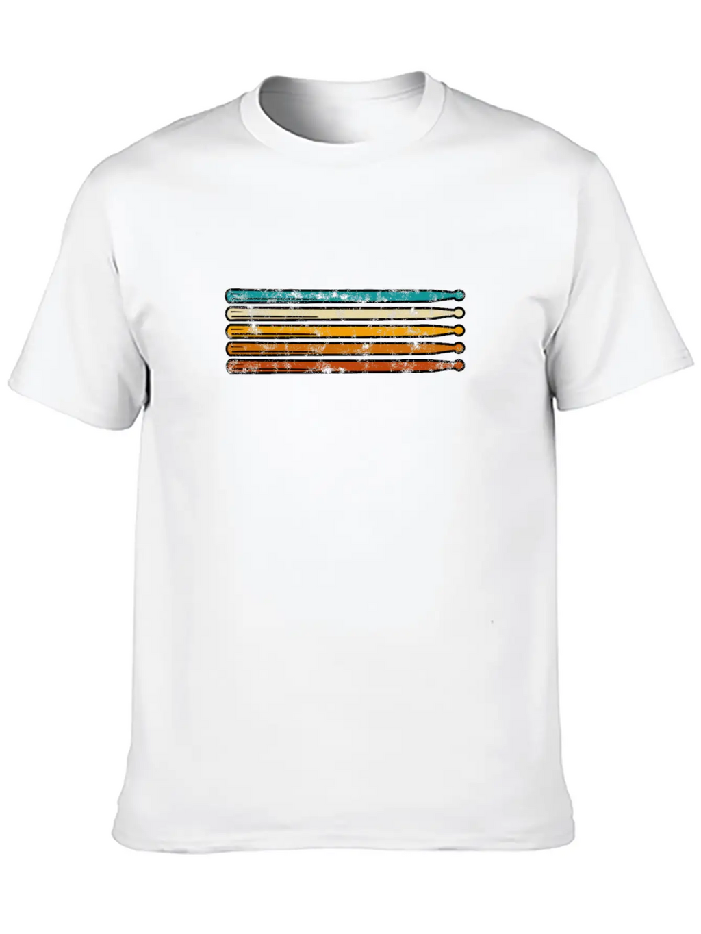 Drummer Drumsticks Drum Sticks Retro - Percussion Breathable Soft Cotton T-Shirt – Timeless Casual Look