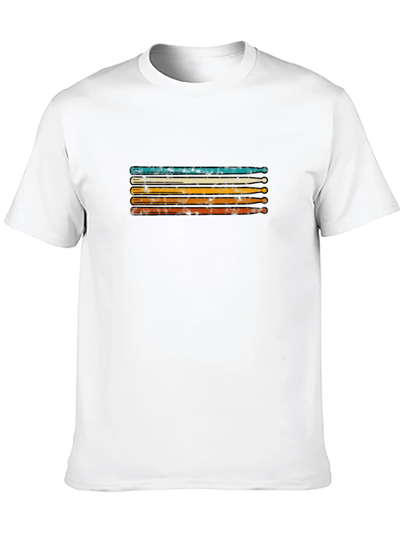 Drummer Drumsticks Drum Sticks Retro - Percussion Breathable Soft Cotton T-Shirt – Timeless Casual Look
