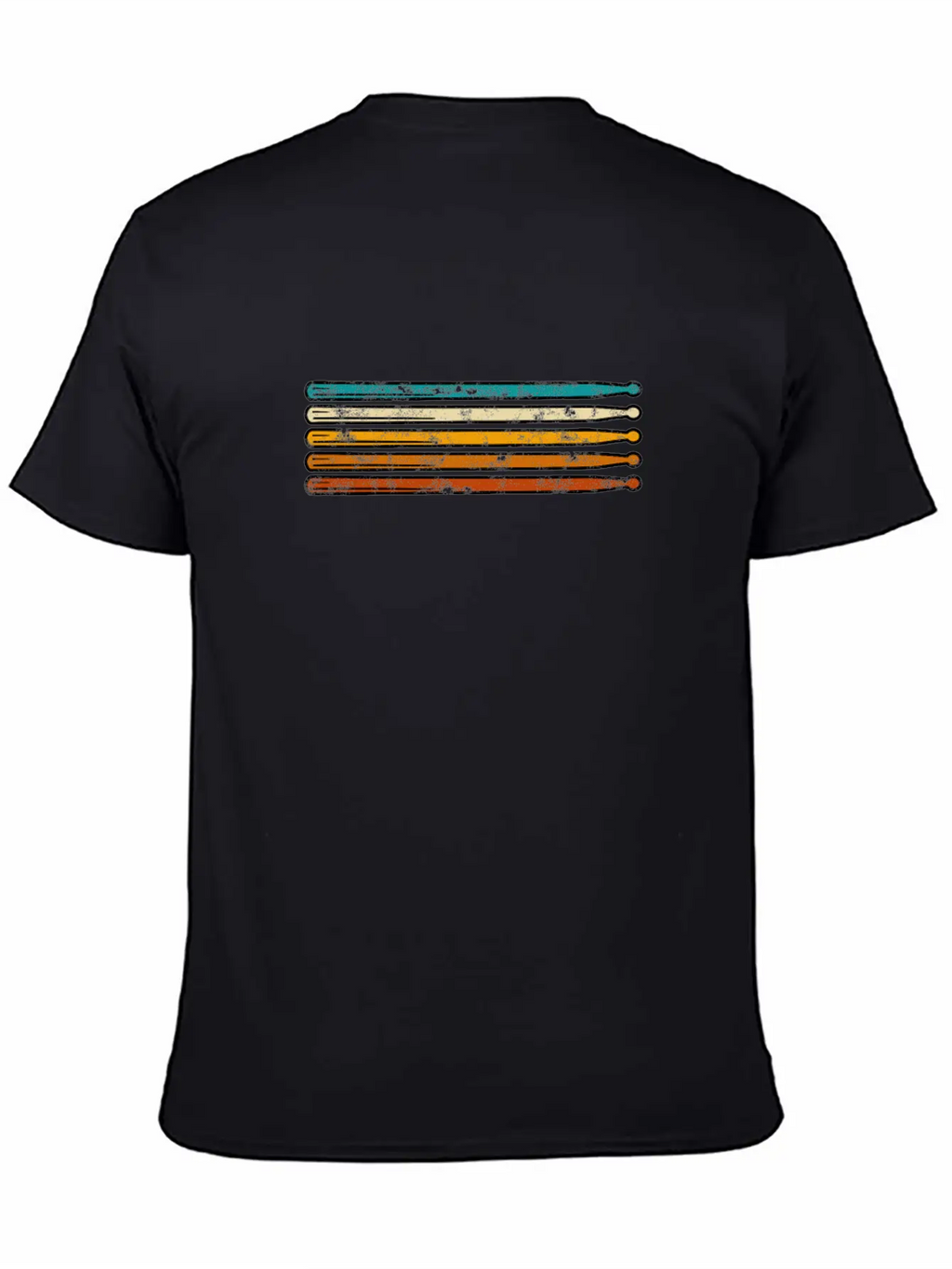 Drummer Drumsticks Drum Sticks Retro - Percussion Breathable Soft Cotton T-Shirt – Timeless Casual Look