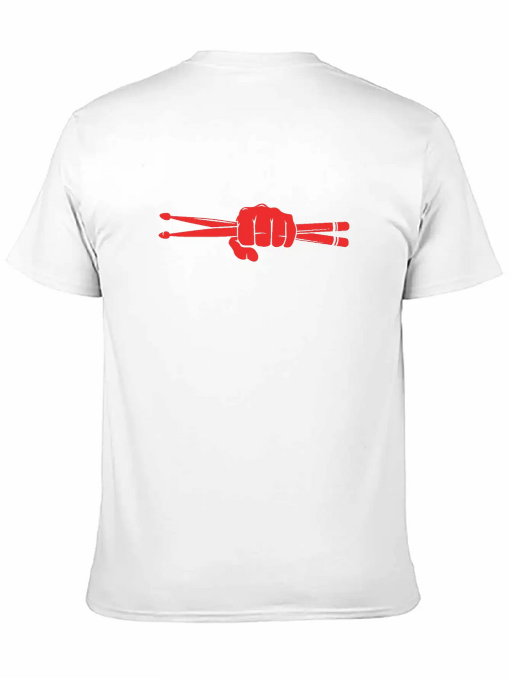Drummer Fist Drumsticks Unisex Casual T-Shirt – Clean Design For Daily Comfort