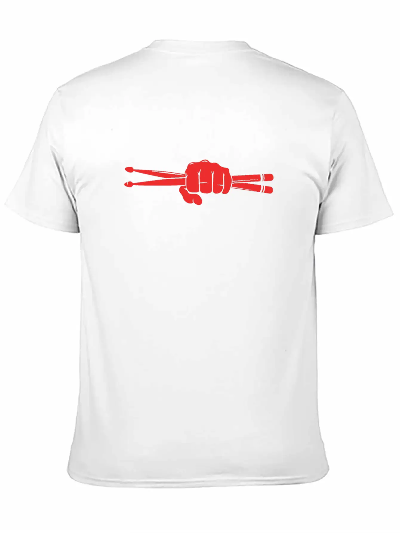 Drummer Fist Drumsticks Unisex Casual T-Shirt – Clean Design For Daily Comfort