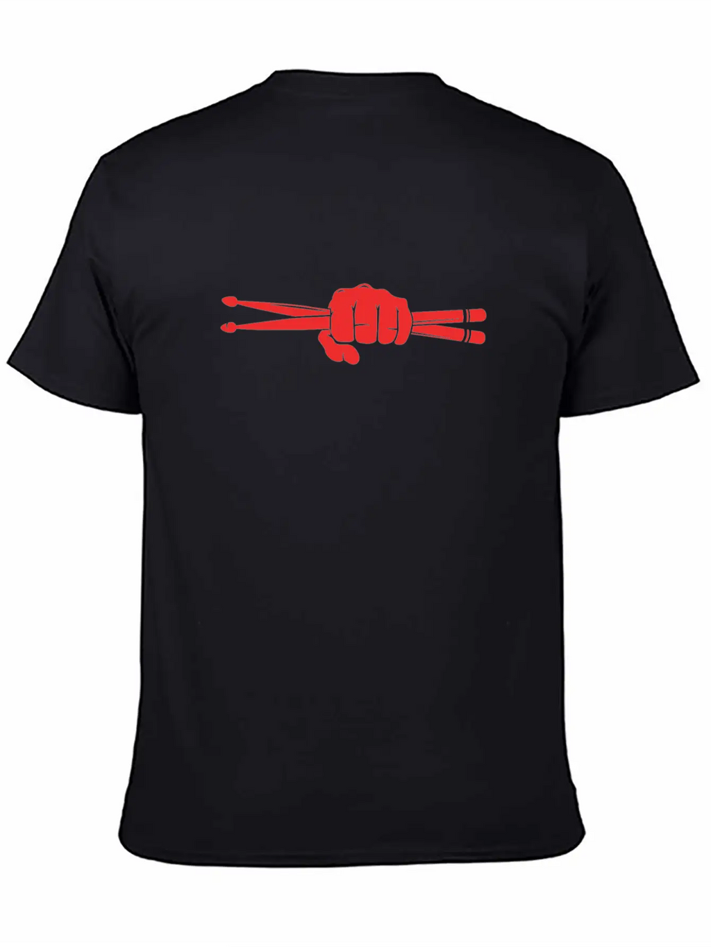 Drummer Fist Drumsticks Unisex Casual T-Shirt – Clean Design For Daily Comfort