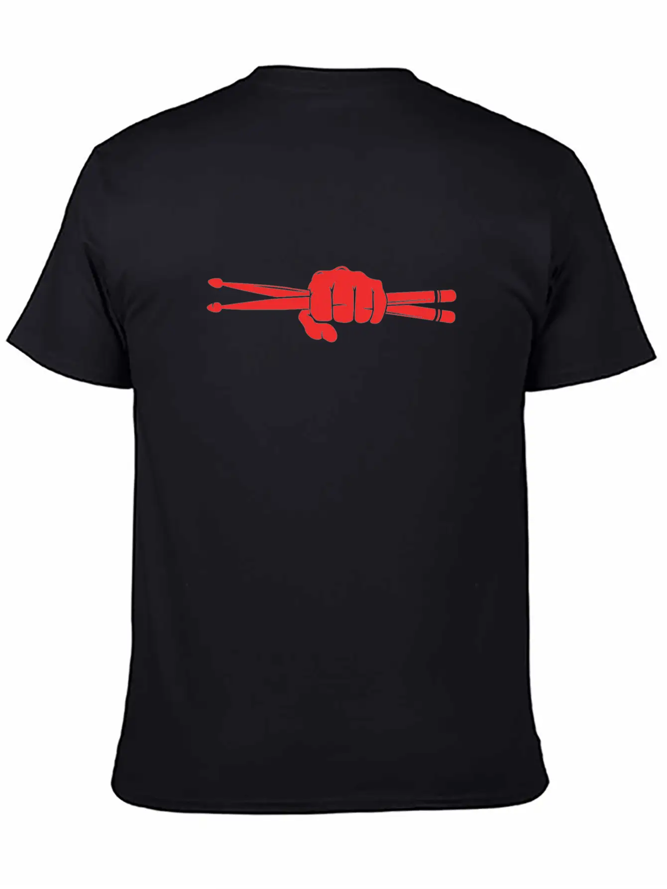 Drummer Fist Drumsticks Unisex Casual T-Shirt – Clean Design For Daily Comfort