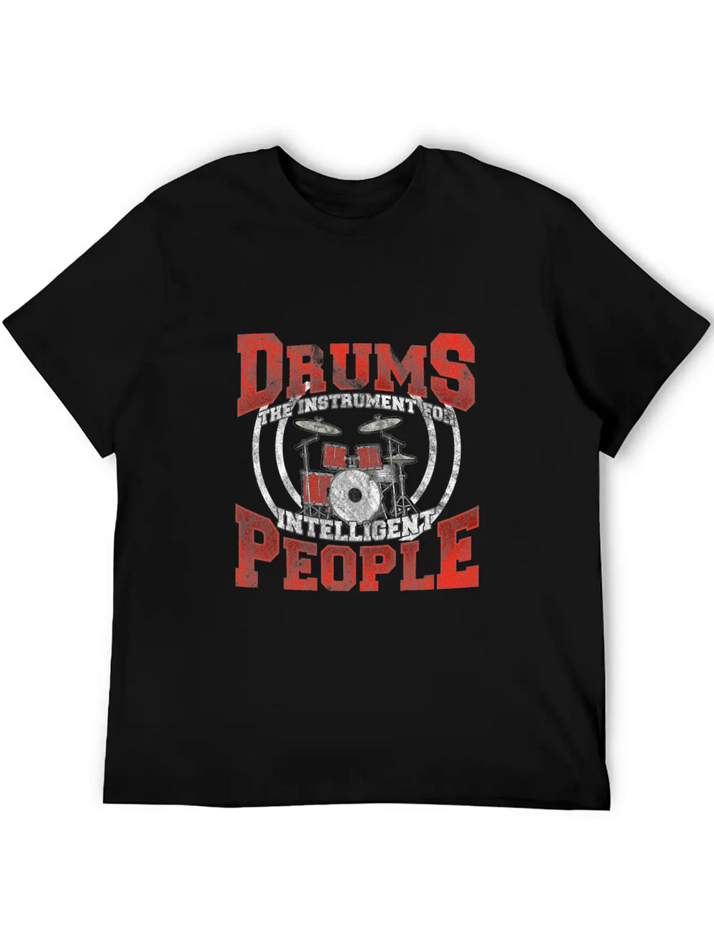 Drums Drummer Intelligent Drumsticks Drum Unisex Casual T-Shirt – Clean Design For Daily Comfort