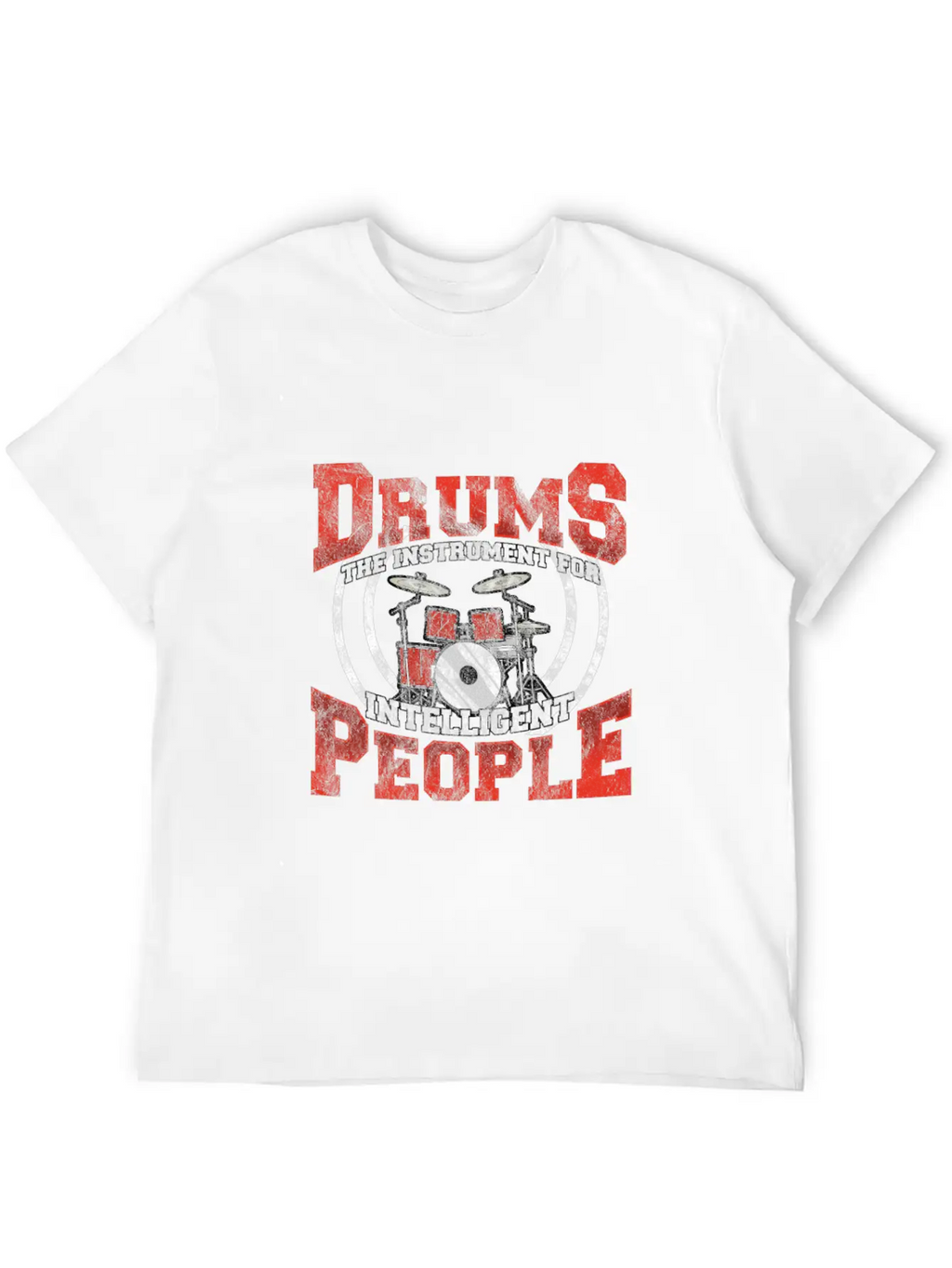 Drums Drummer Intelligent Drumsticks Drum Unisex Casual T-Shirt – Clean Design For Daily Comfort