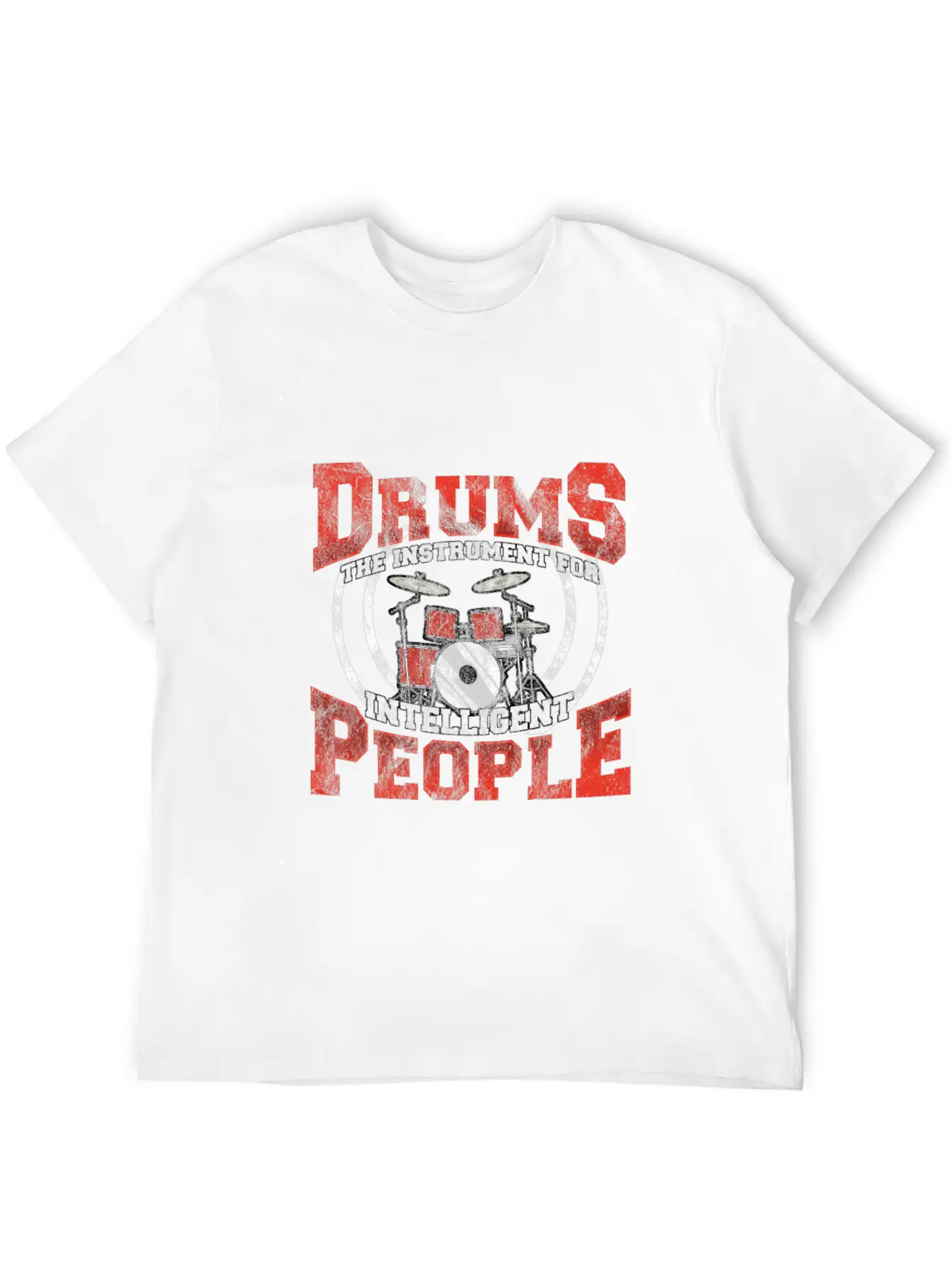 Drums Drummer Intelligent Drumsticks Drum Unisex Casual T-Shirt – Clean Design For Daily Comfort