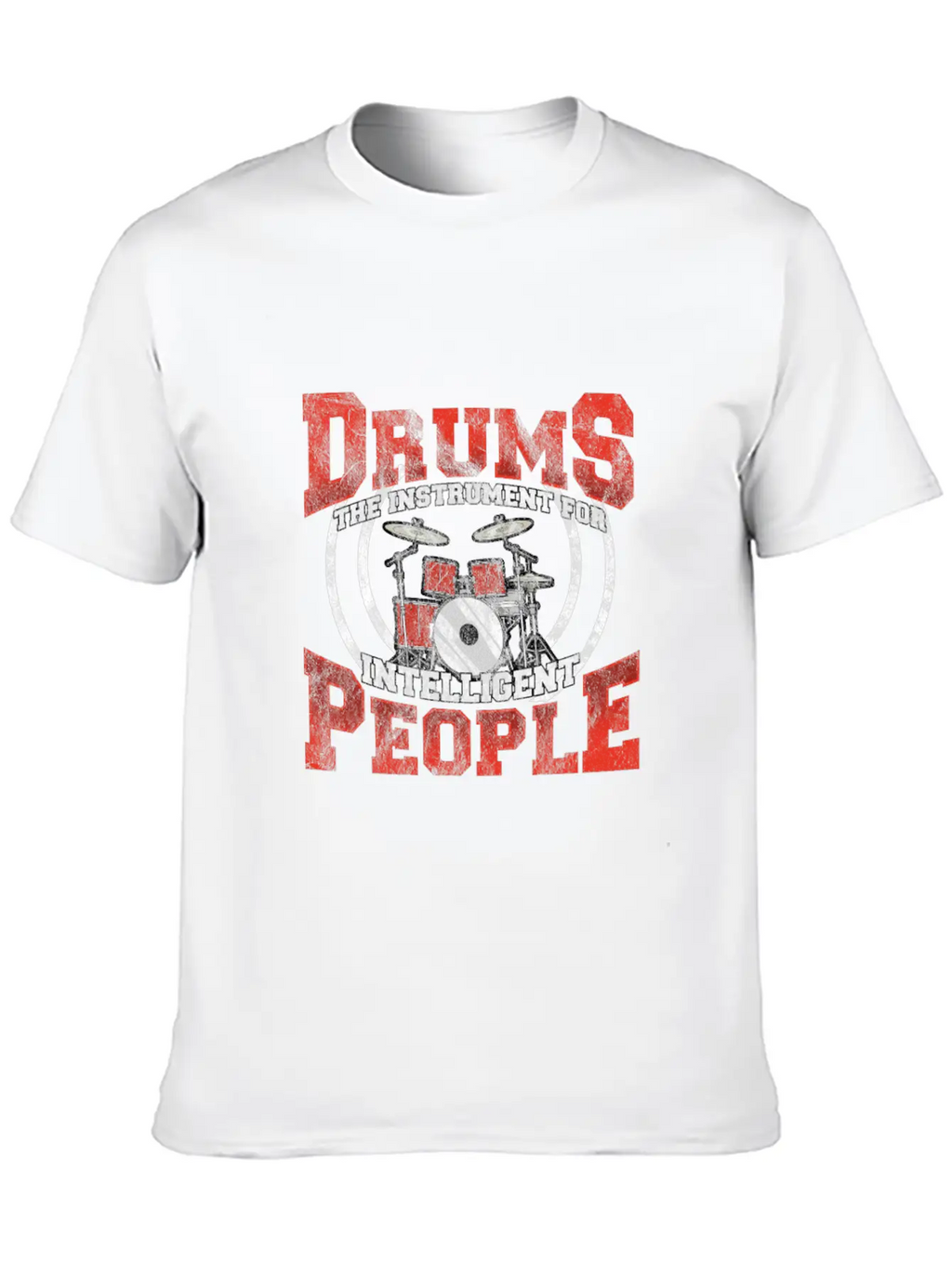 Drums Drummer Intelligent Drumsticks Drum Unisex Casual T-Shirt – Clean Design For Daily Comfort