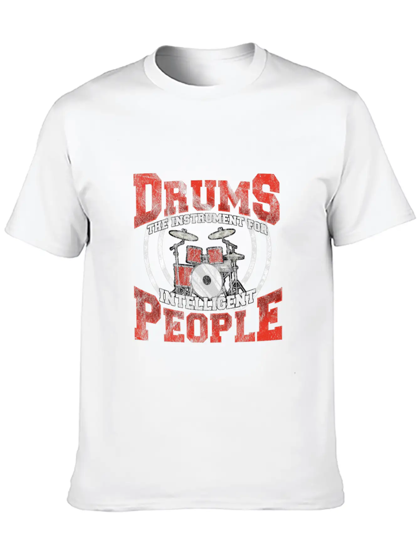 Drums Drummer Intelligent Drumsticks Drum Unisex Casual T-Shirt – Clean Design For Daily Comfort