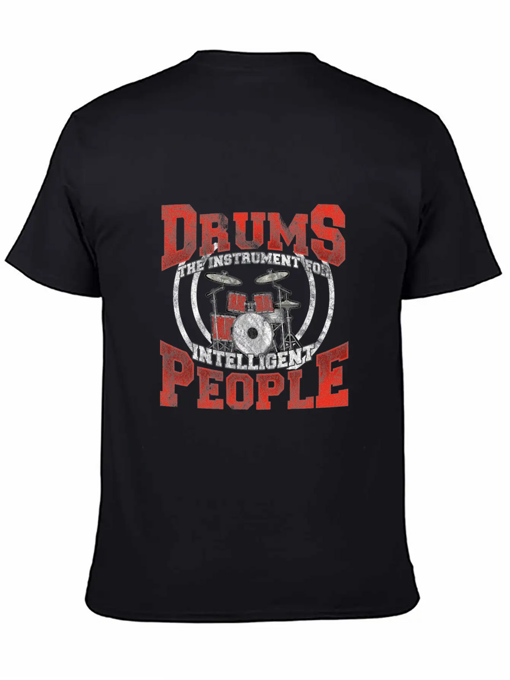 Drums Drummer Intelligent Drumsticks Drum Unisex Casual T-Shirt – Clean Design For Daily Comfort