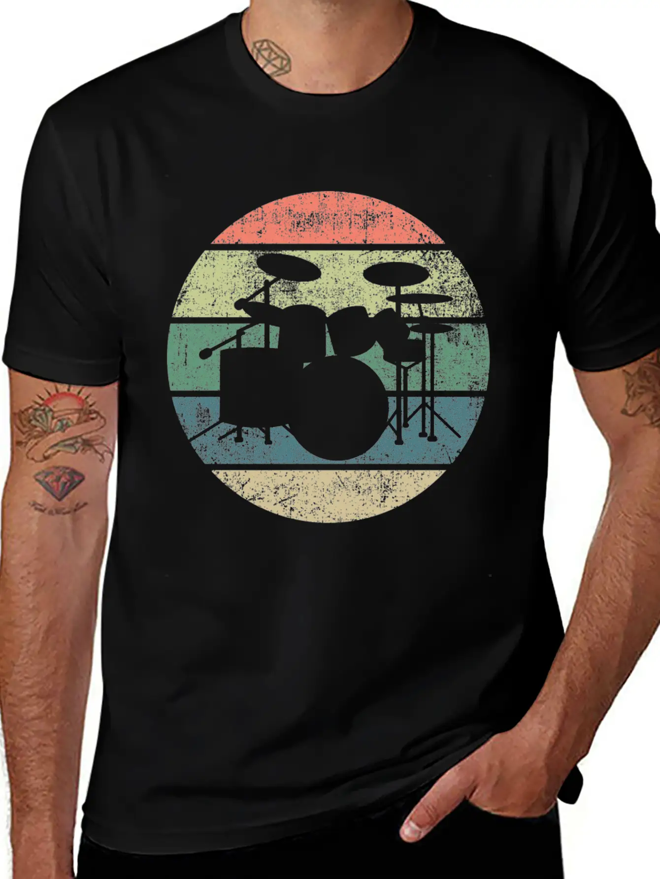 Drums Drummer Unisex Casual T-Shirt – Clean Design For Daily Comfort