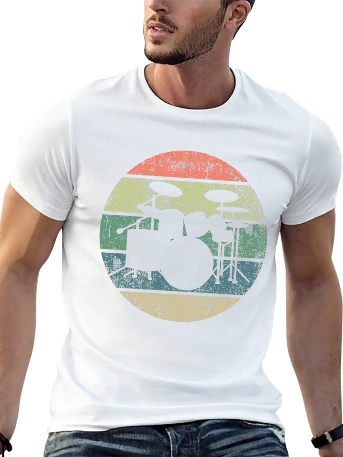 Drums Drummer Unisex Casual T-Shirt – Clean Design For Daily Comfort