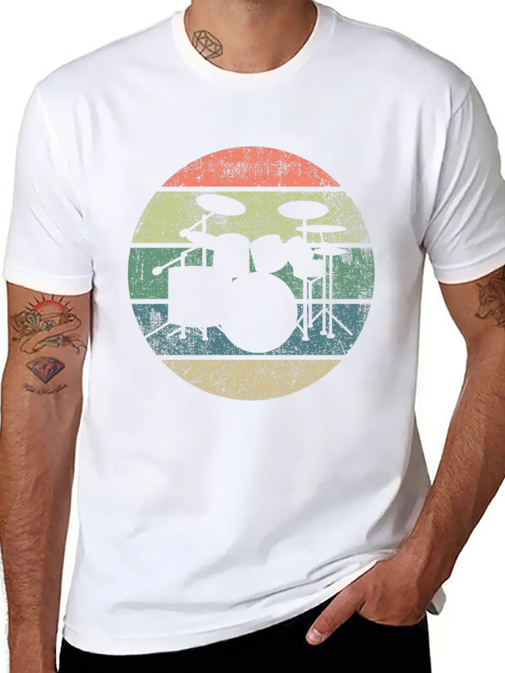 Drums Drummer Unisex Casual T-Shirt – Clean Design For Daily Comfort