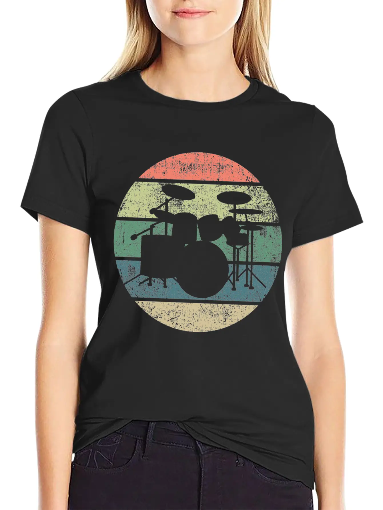 Drums Drummer Unisex Casual T-Shirt – Clean Design For Daily Comfort