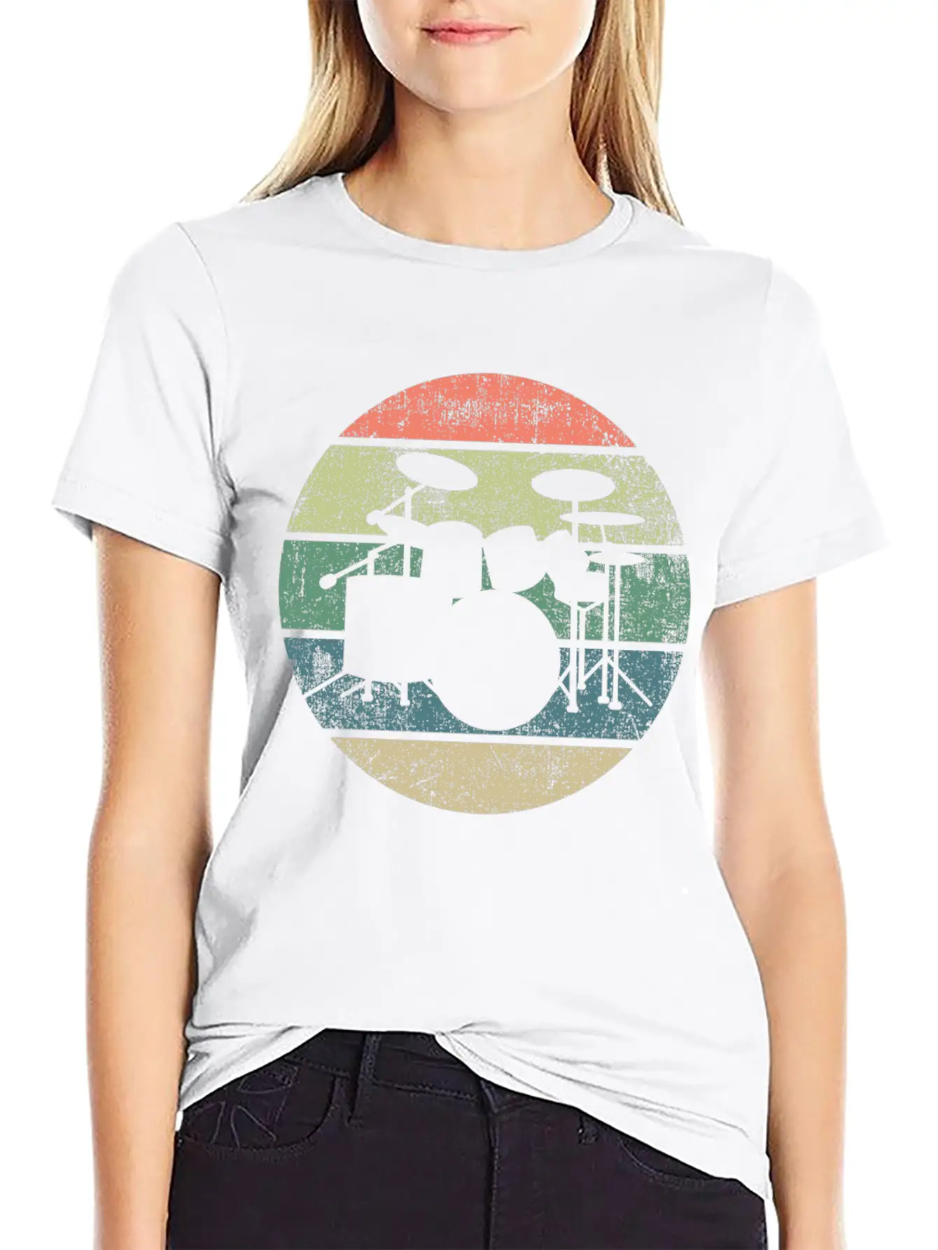 Drums Drummer Unisex Casual T-Shirt – Clean Design For Daily Comfort