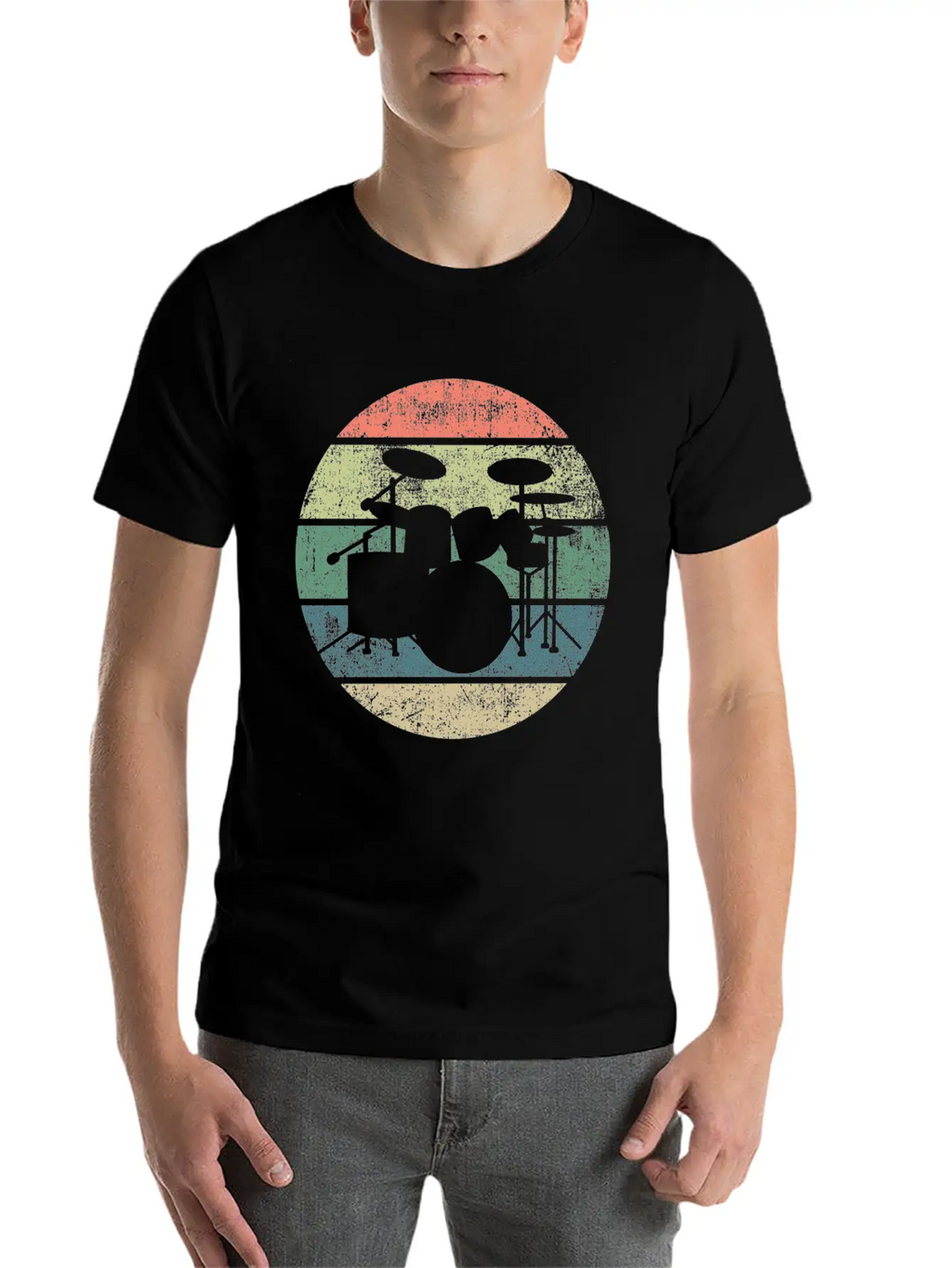 Drums Drummer Unisex Casual T-Shirt – Clean Design For Daily Comfort