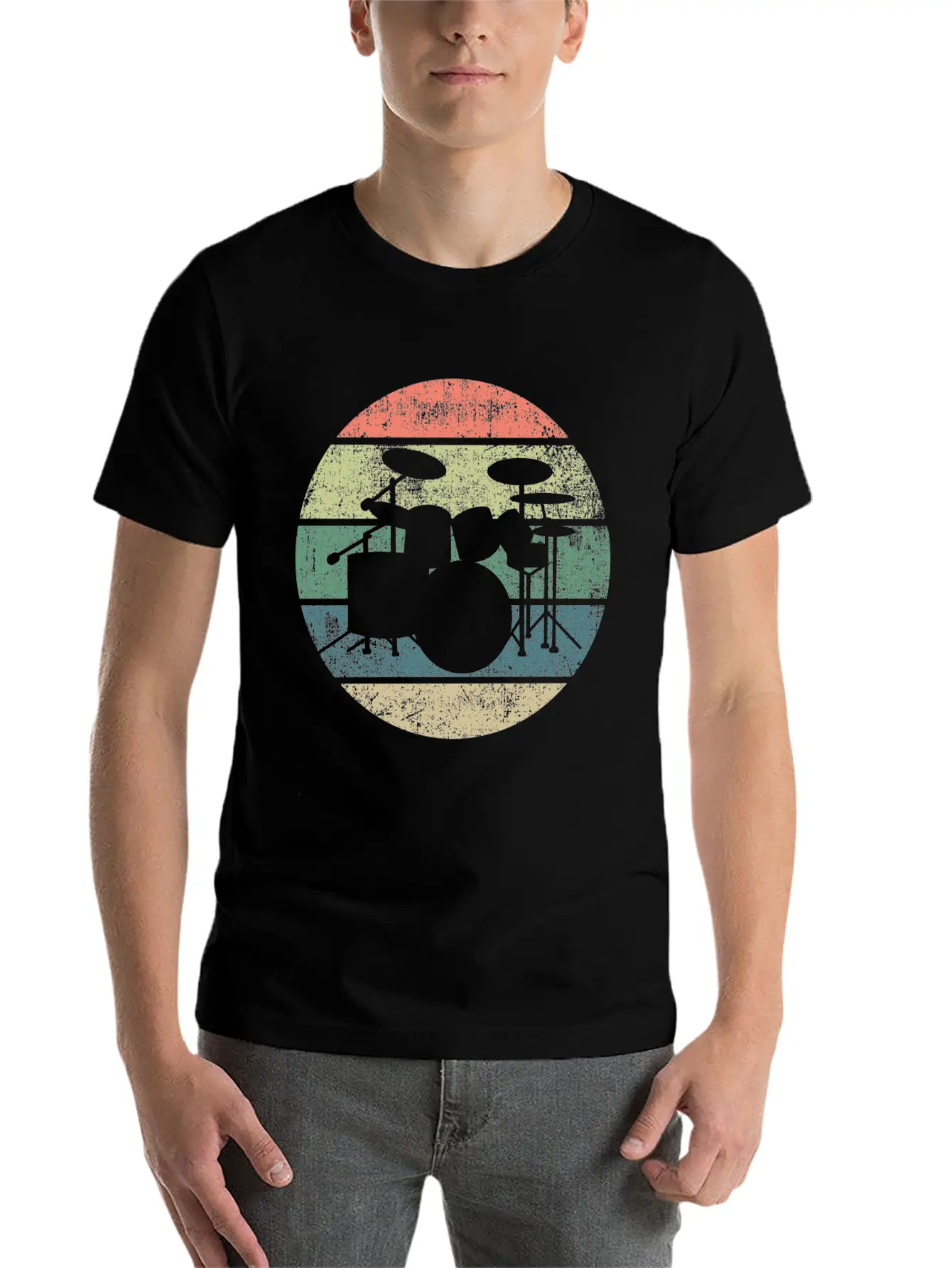 Drums Drummer Unisex Casual T-Shirt – Clean Design For Daily Comfort