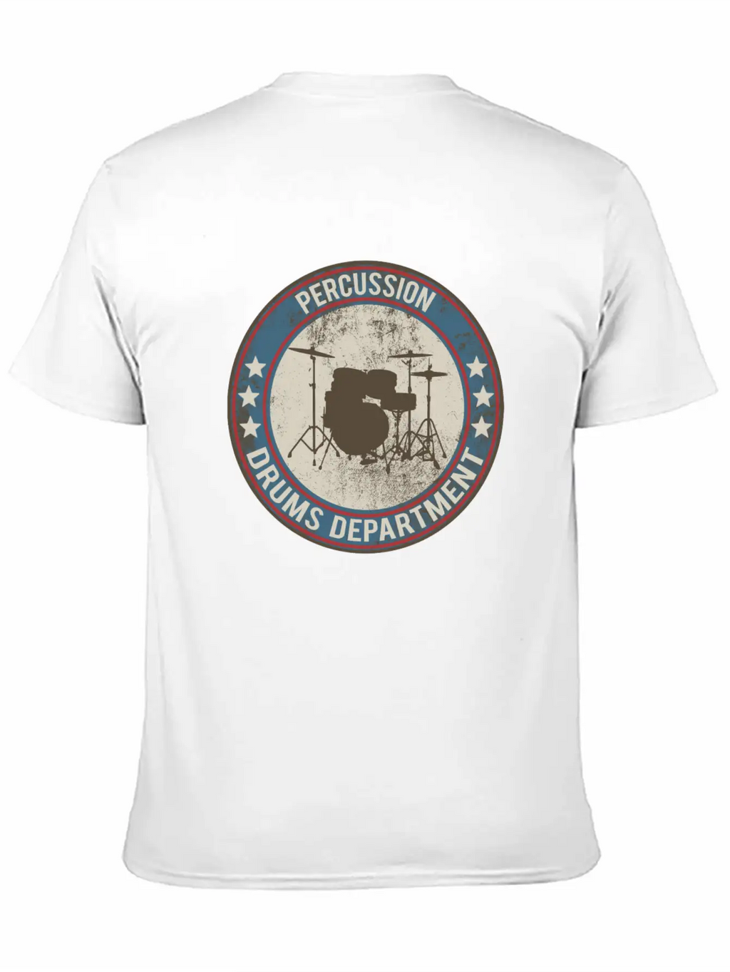 Drums Drums Unisex Short Sleeve Soft Cotton T-Shirt – Casual Everyday Wear