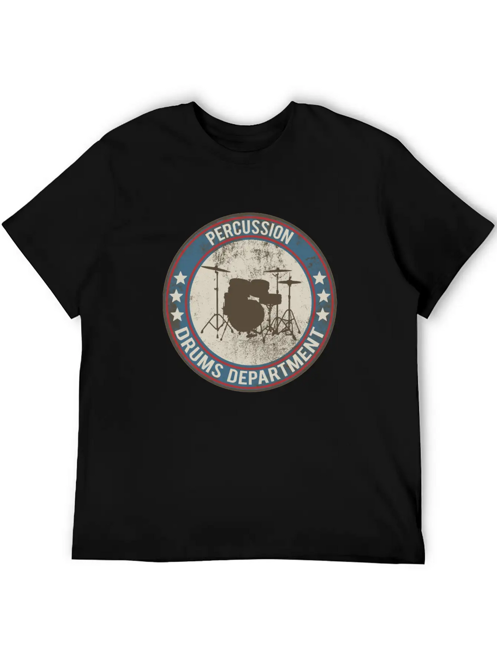 Drums Drums Unisex Short Sleeve Soft Cotton T-Shirt – Casual Everyday Wear