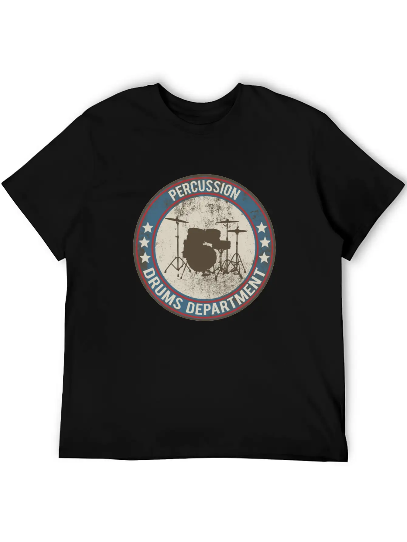 Drums Drums Unisex Short Sleeve Soft Cotton T-Shirt – Casual Everyday Wear